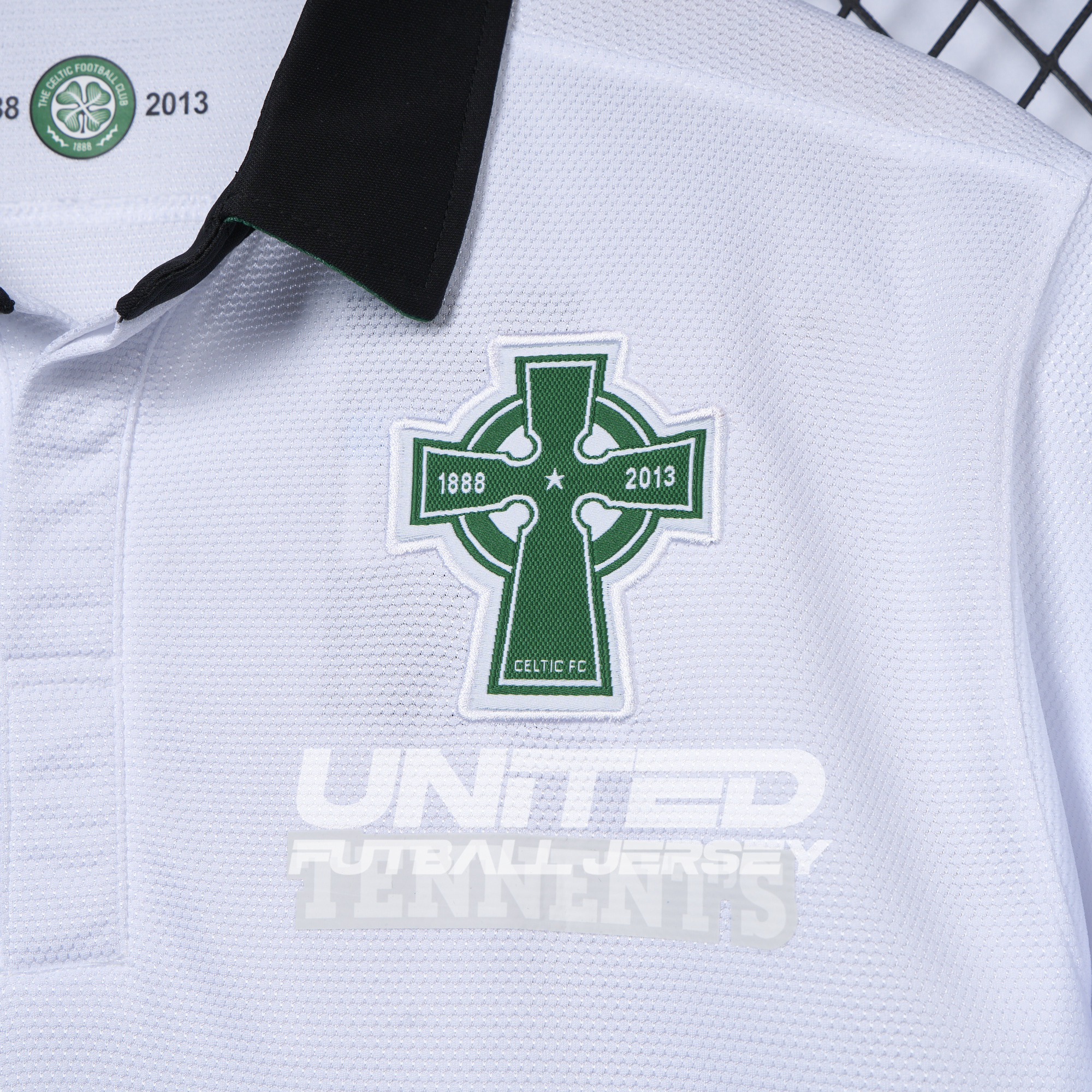 foot-Retro Celtic 2012-13 Third 125th Anniversary White POLO Shirt