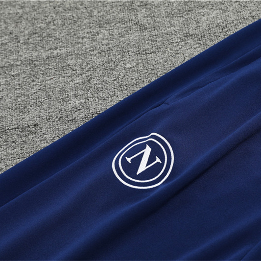 JerseysGala.com | Napoli 24-25 Pre-Match Long Sleeve Training Set - Light Blue Top and Deep Blue Pants -Customize Name, Number and Patch | Worldwide Shipping