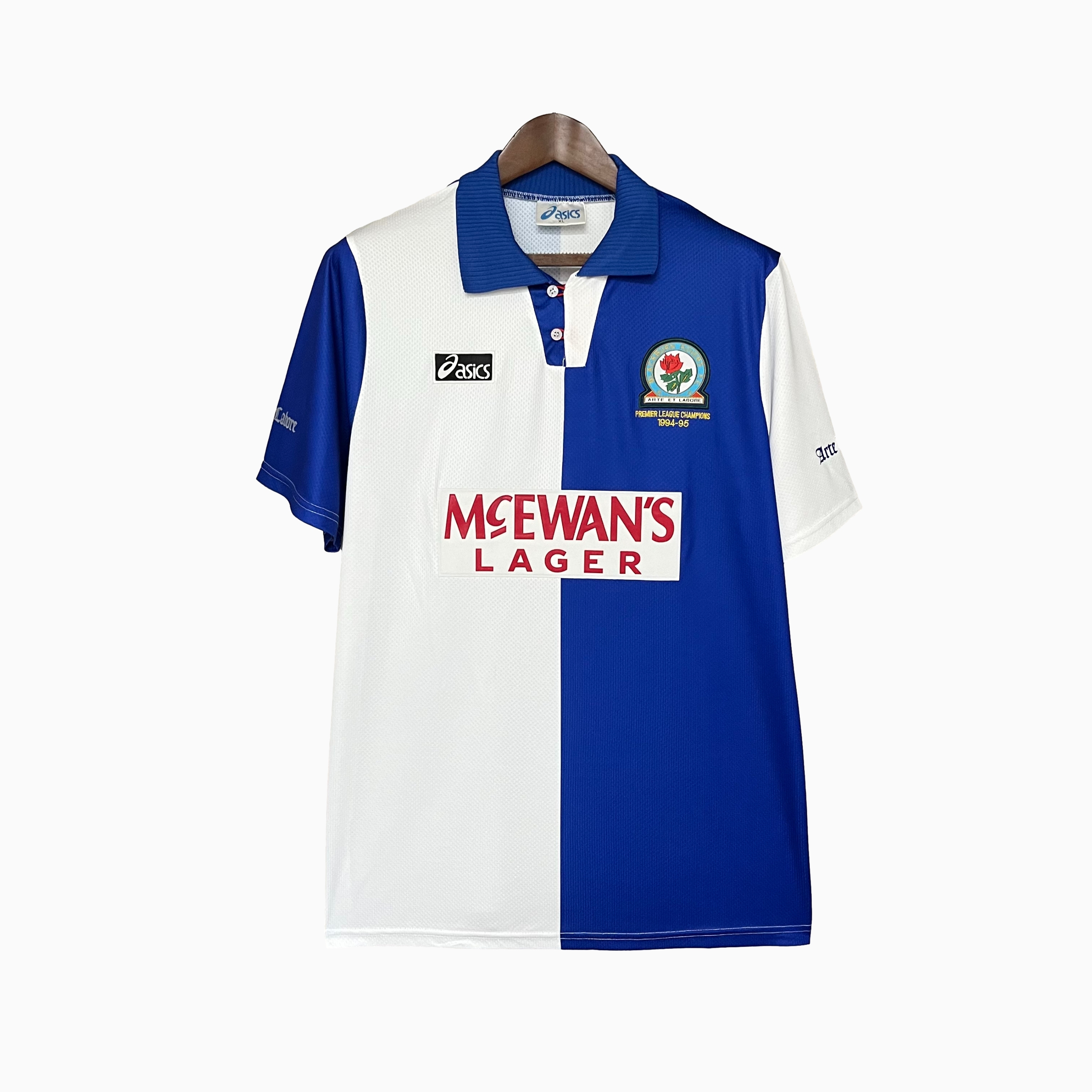 SIUjerseys-Retro Blackburn Rovers 1994-95 Home Stadium Jersey