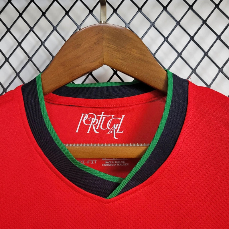 SIUjerseys-Portugal 2024 Home Stadium Kids Kit