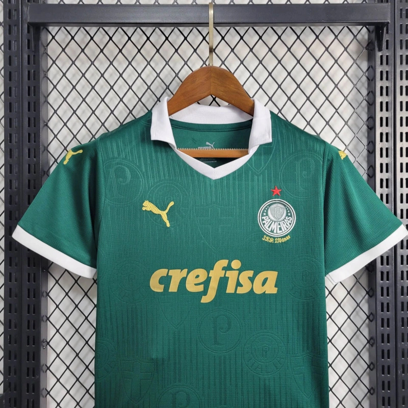 ManixJersey.com | Palmeiras 2024 Home Stadium Kids Kit -Customize Name, Number and Patch | Worldwide Shipping