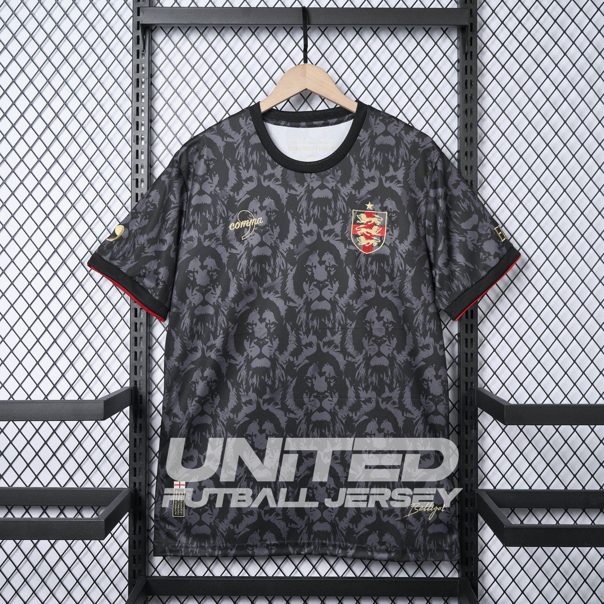 foot-England 2024 Black The Lions Special Edition Jersey - Fans Version
