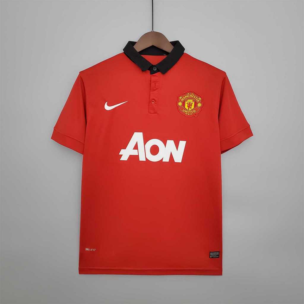 unitedfutballjersey-Retro Manchester United 13-14 Home Stadium Jersey