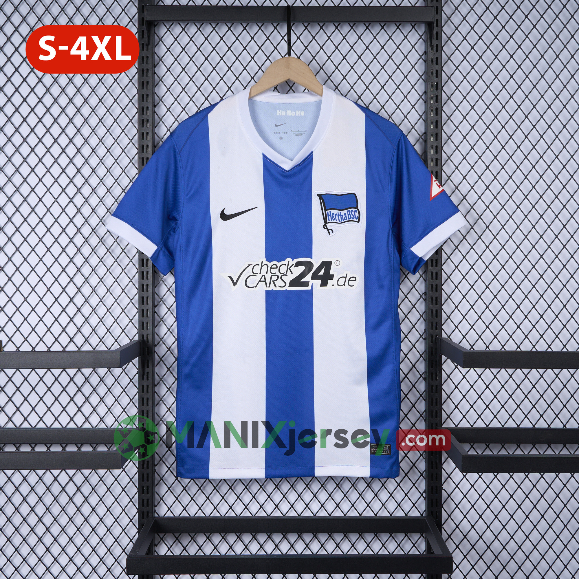 ManixJersey.com | Hertha BSC 24-25 Home Stadium Jersey - Fans Version -Customize Name, Number and Patch | Worldwide Shipping