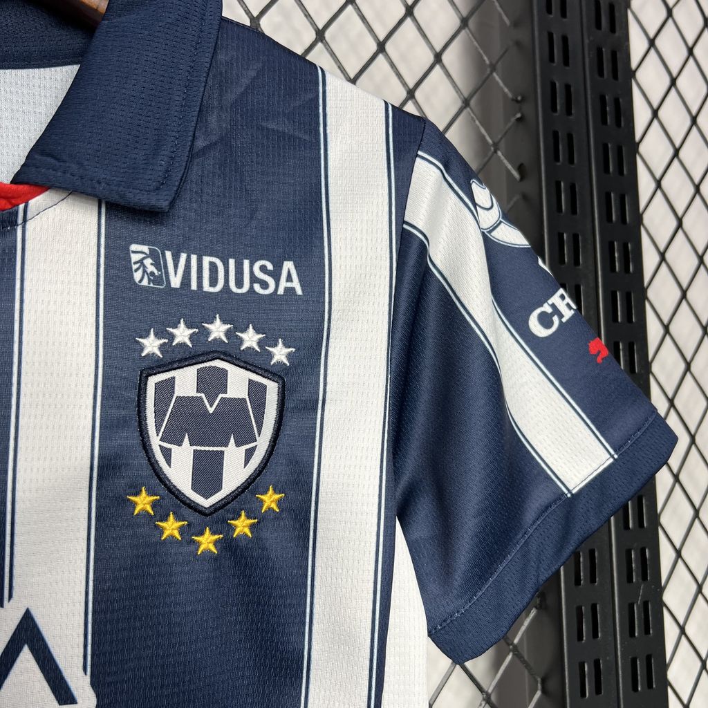 SIUjerseys-Rayados Monterrey 24-25 Home Stadium Kids Kit