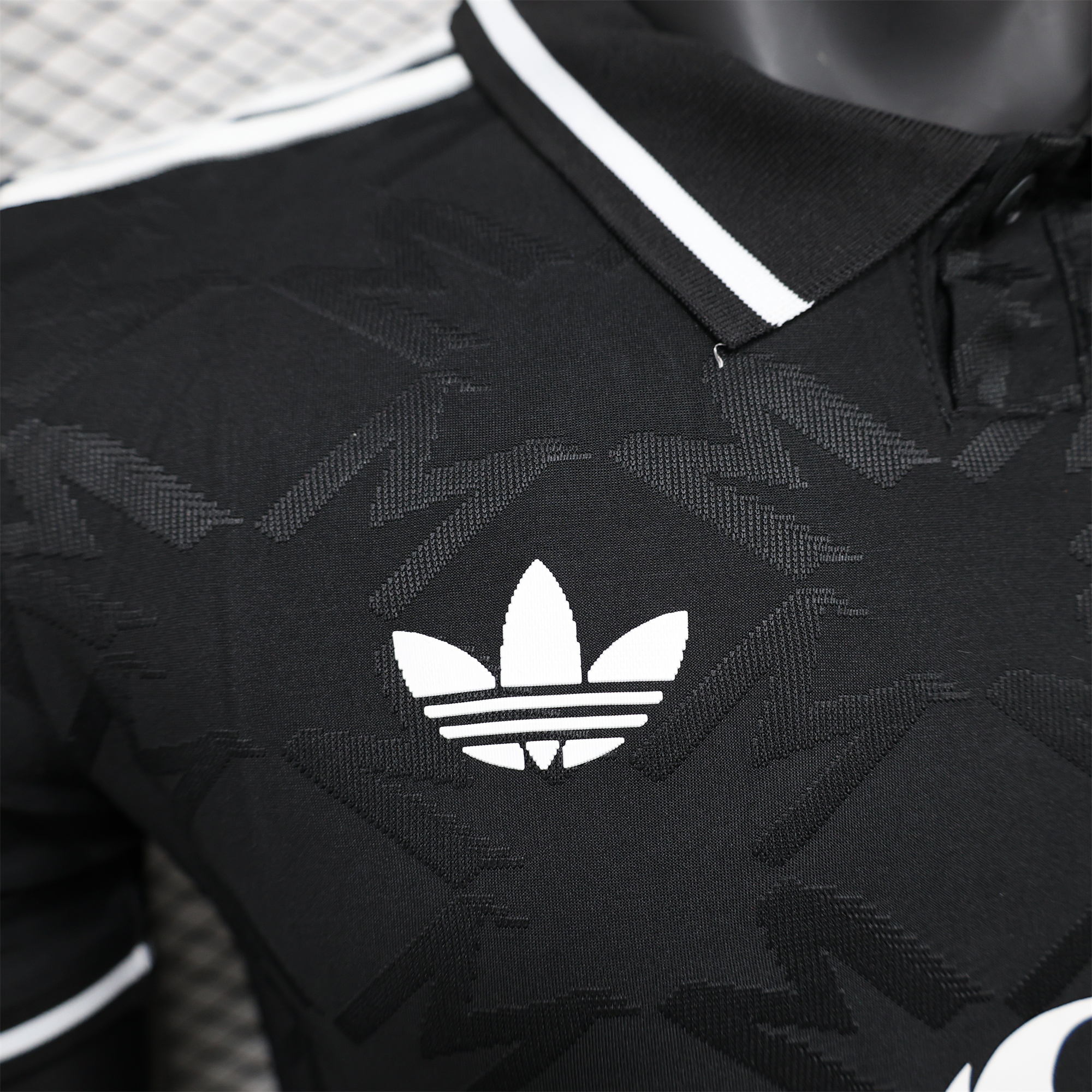 SIUjerseys-Manchester United 24-25 Black Trefoil Vintage Jersey - Player Version