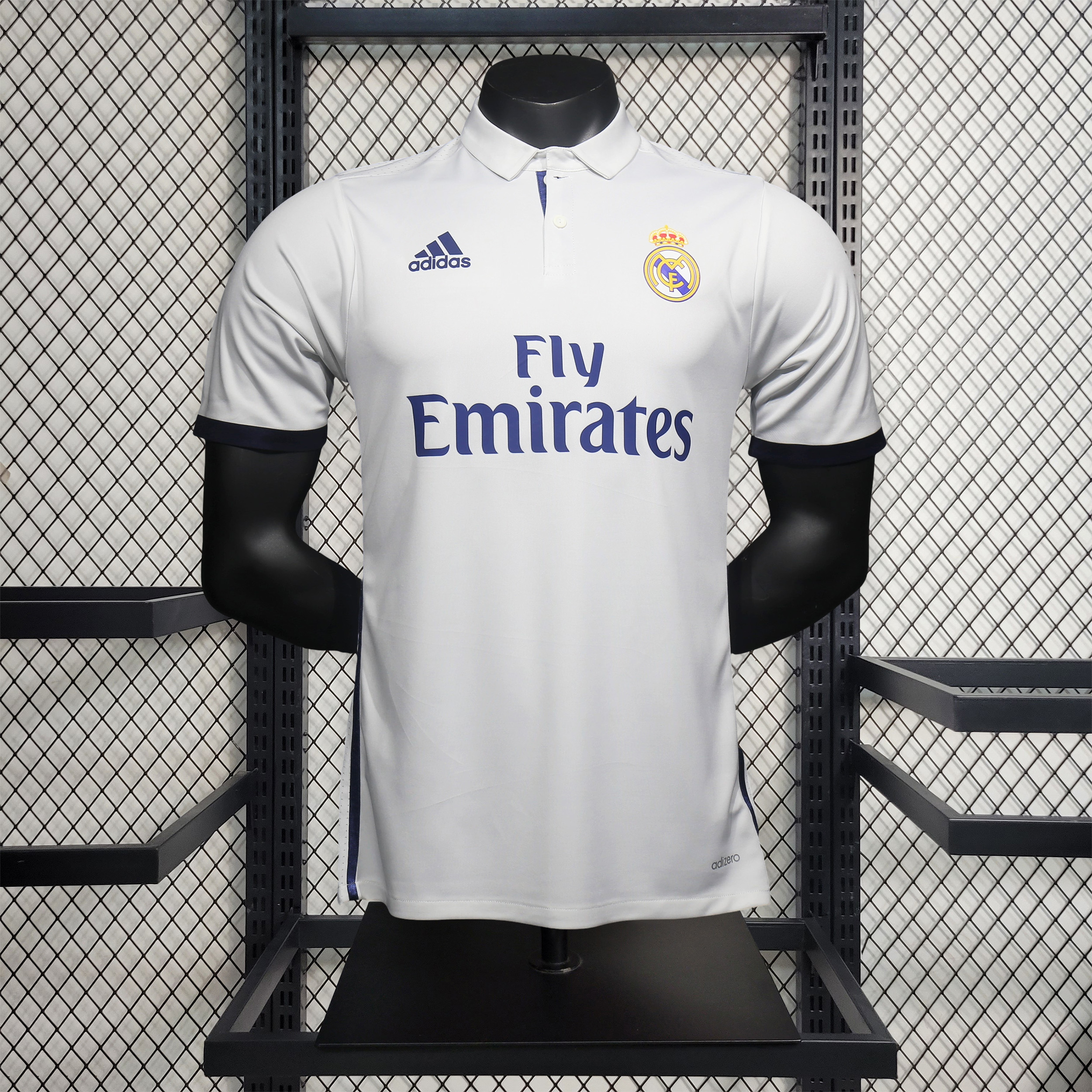 unitedfutballjersey-Retro Real Madrid 16-17 Home Jersey - Player Version