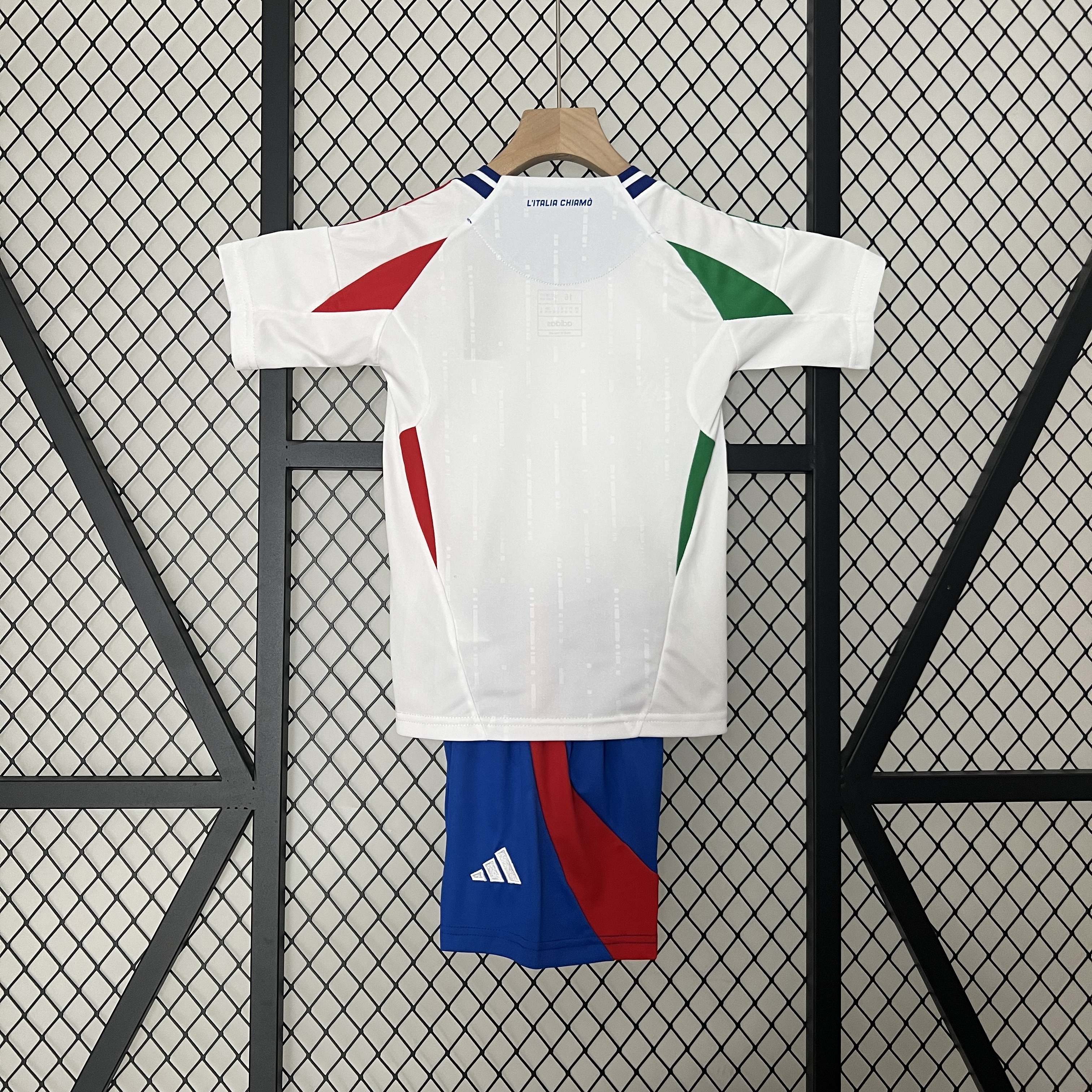 ManixJersey.com | Italy 2024 Away Stadium Kids Kit -Customize Name, Number and Patch | Worldwide Shipping