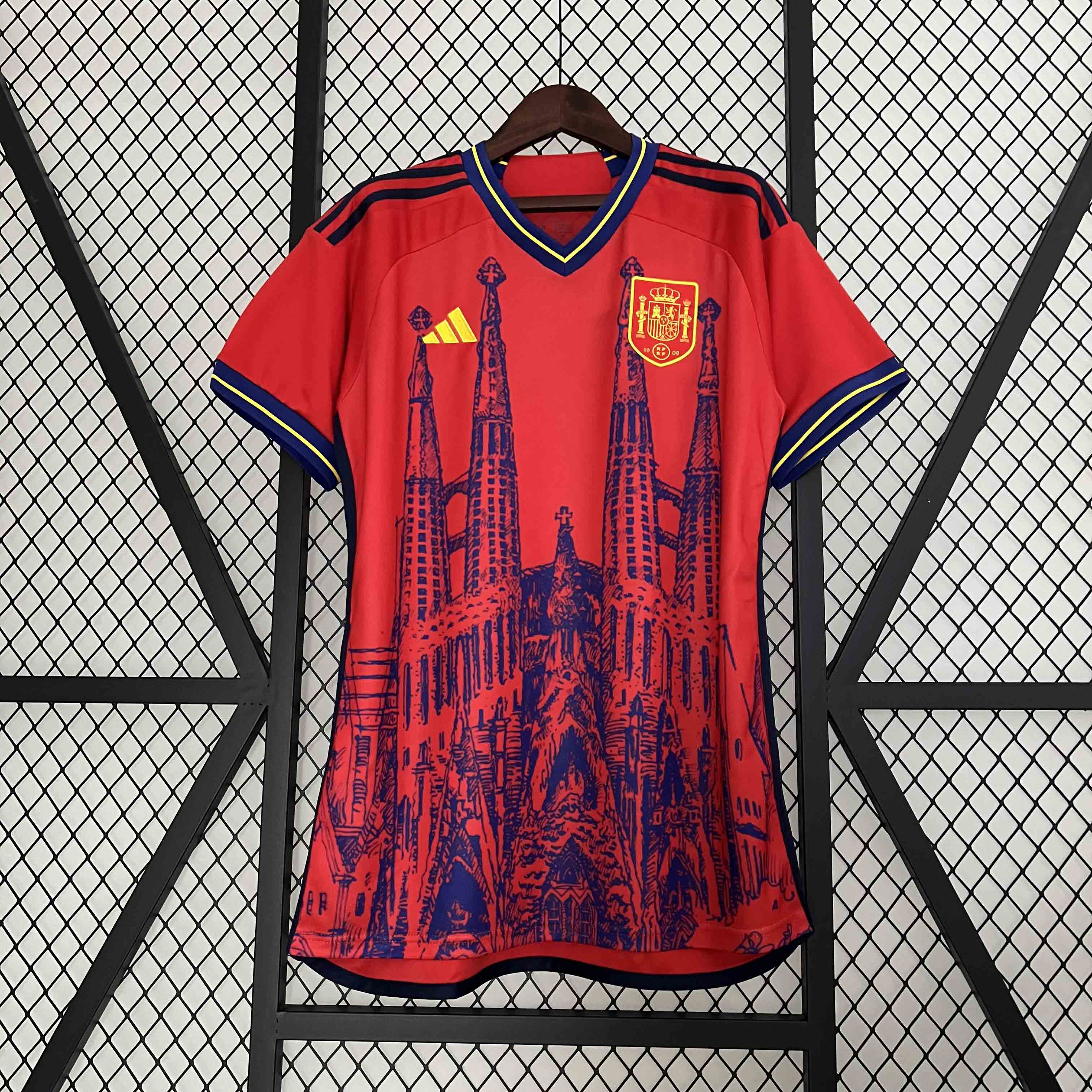 Spain 23-24 Sagrada Família Special Edition Jersey - Fans Version:football jersey mysite: unitedjerseyfootball 邓江浪:football
