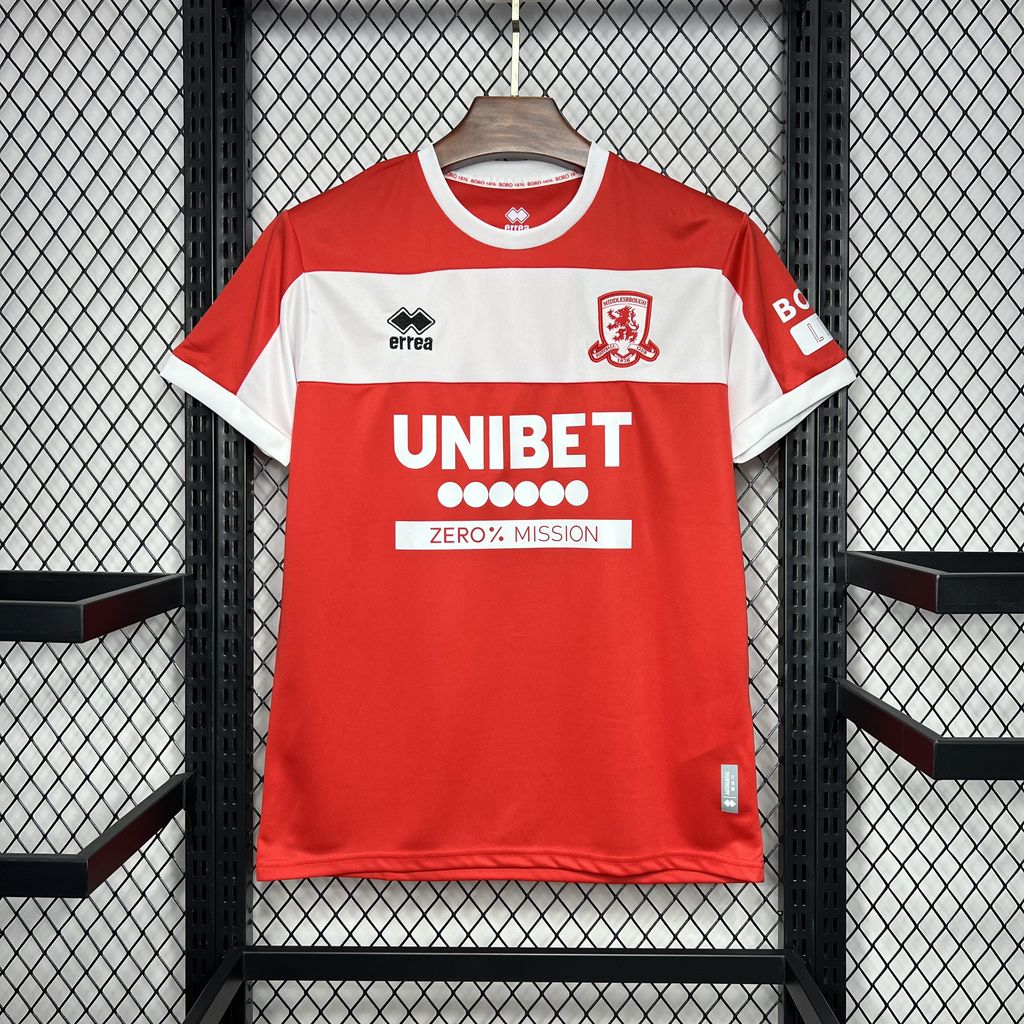 SIUjerseys-Middlesbrough 24-25 Home Stadium Jersey - Fans Version