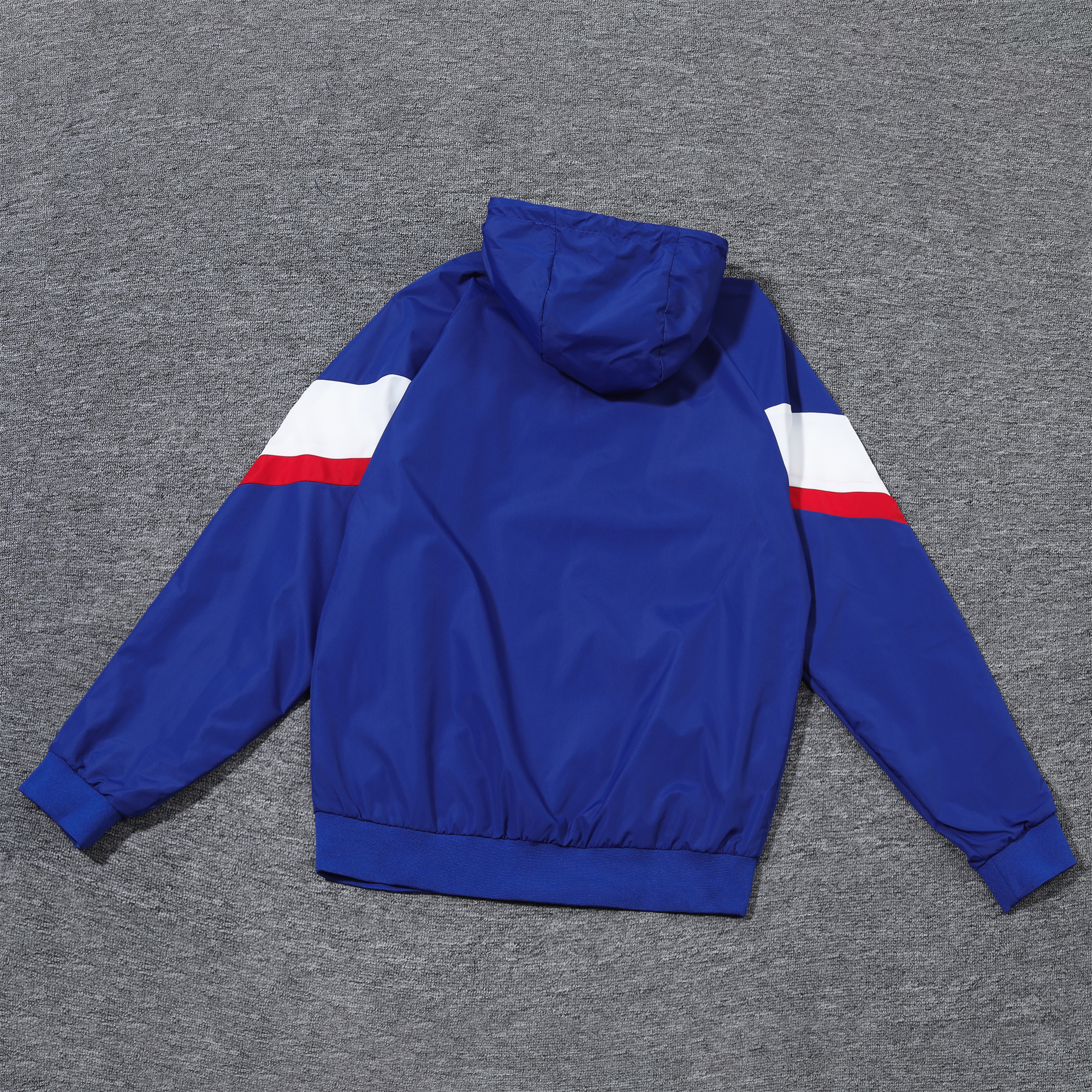 ManixJersey.com | France 2024 National Team Anthem Blue Hooded Windbreaker - Player Version -Customize Name, Number and Patch | Worldwide Shipping