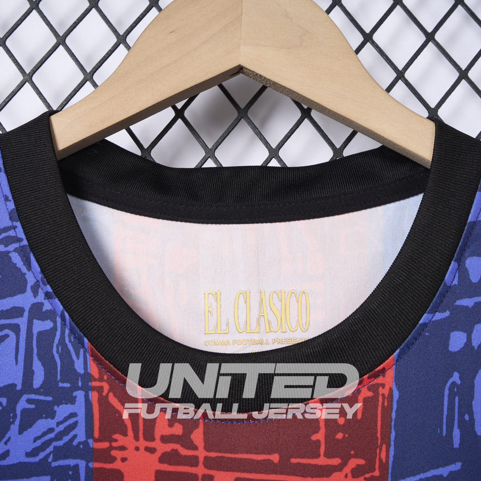 unitedfutballjersey-Barcelona 2024-25 COMMA Messi Jersey - Fans Version