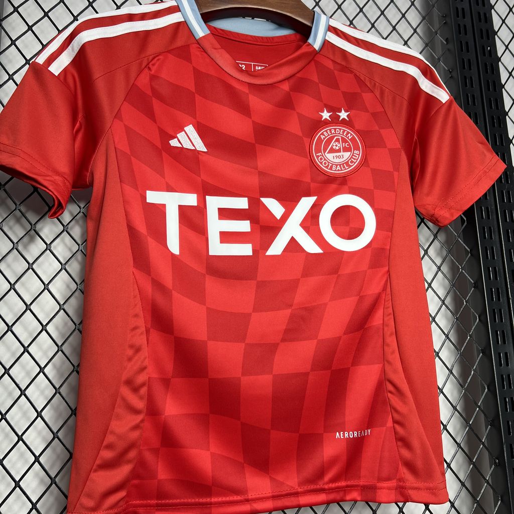ManixJersey.com | Aberdeen 24-25 Home Stadium Kids Kit -Customize Name, Number and Patch | Worldwide Shipping