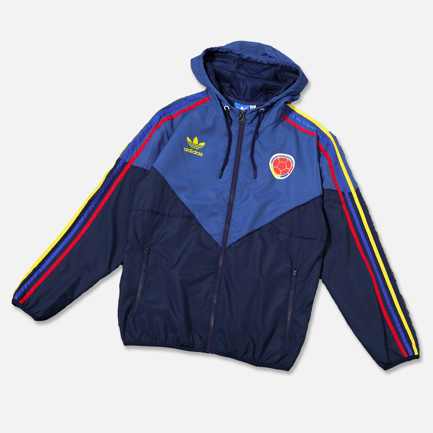 ManixJersey.com | Colombia 24-25 Blue Throwback Windbreaker Suit - Jackets & Pants -Customize Name, Number and Patch | Worldwide Shipping