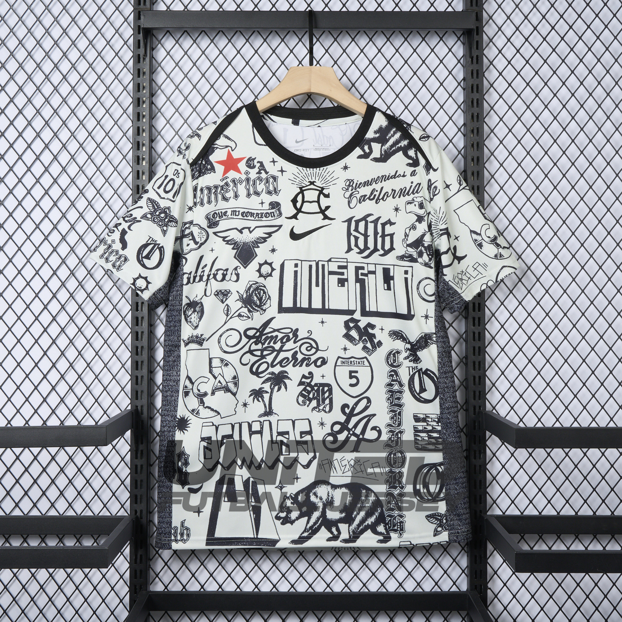 unitedfutballjersey-Club América 24-25 Pre-match 2 White Training Jersey - Fans Version