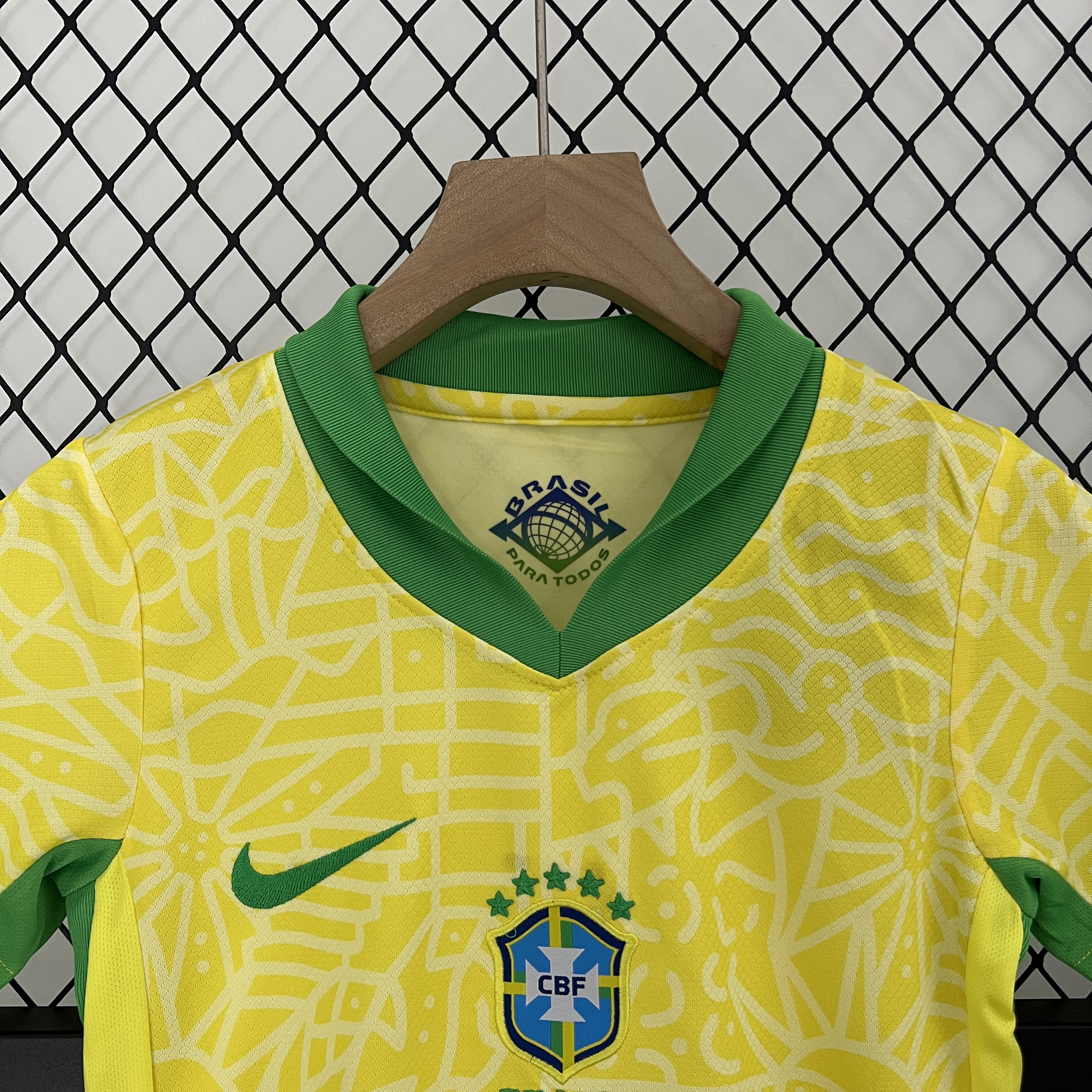 ManixJersey.com | Brazil 2024 Home Stadium Kids Kit -Customize Name, Number and Patch | Worldwide Shipping