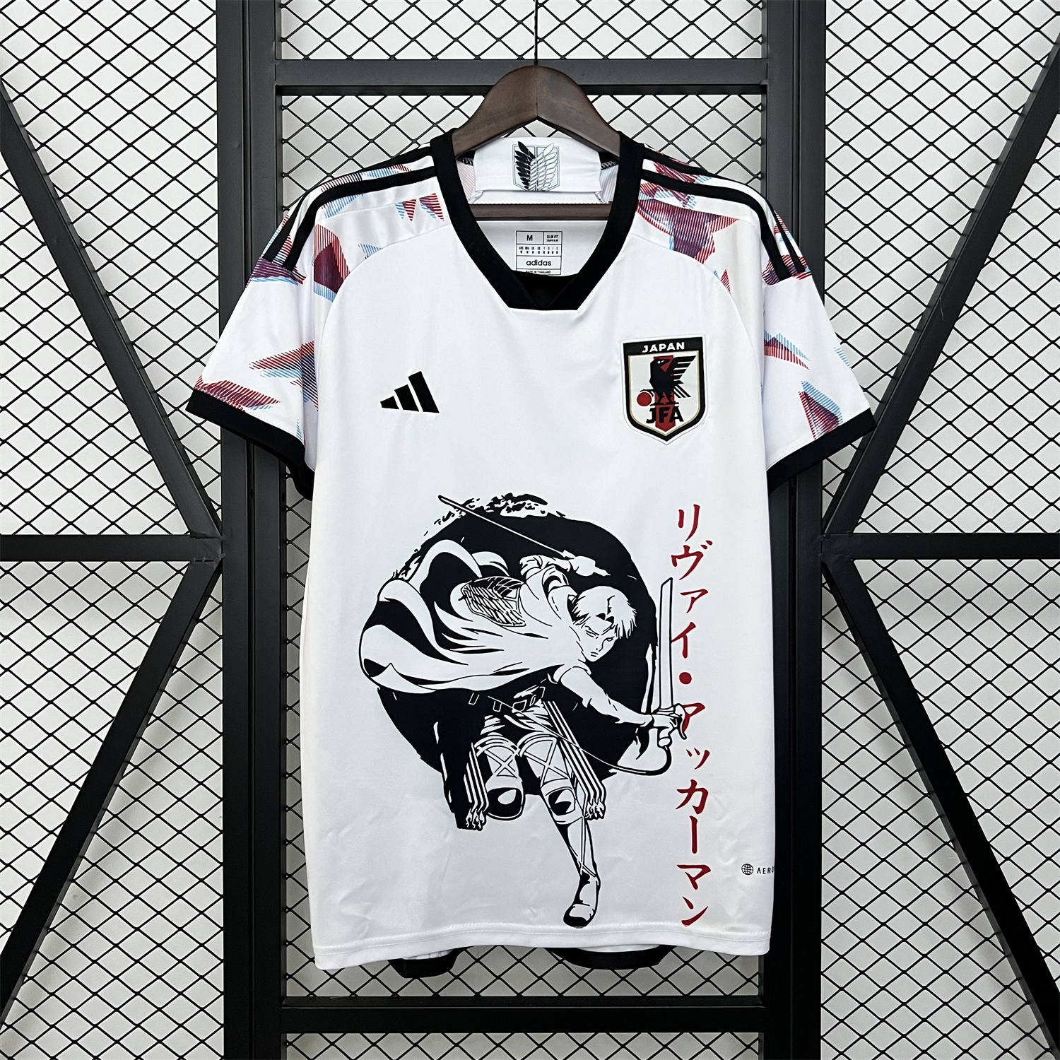 unitedfutballjersey-Japan 2024 Levi Ackerman White Jersey - Fans Version