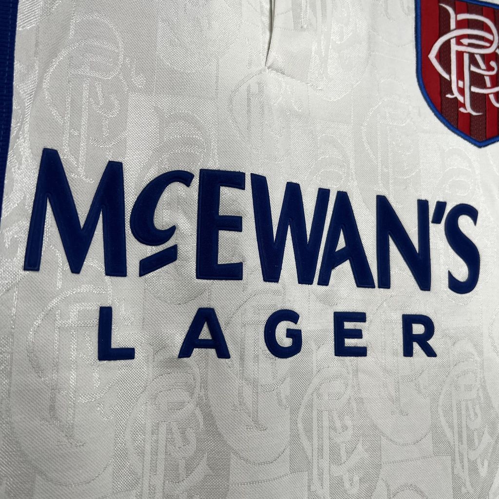 ManixJersey.com | Retro Glasgow Rangers 1996-97 Away Stadium Jersey -Customize Name, Number and Patch | Worldwide Shipping