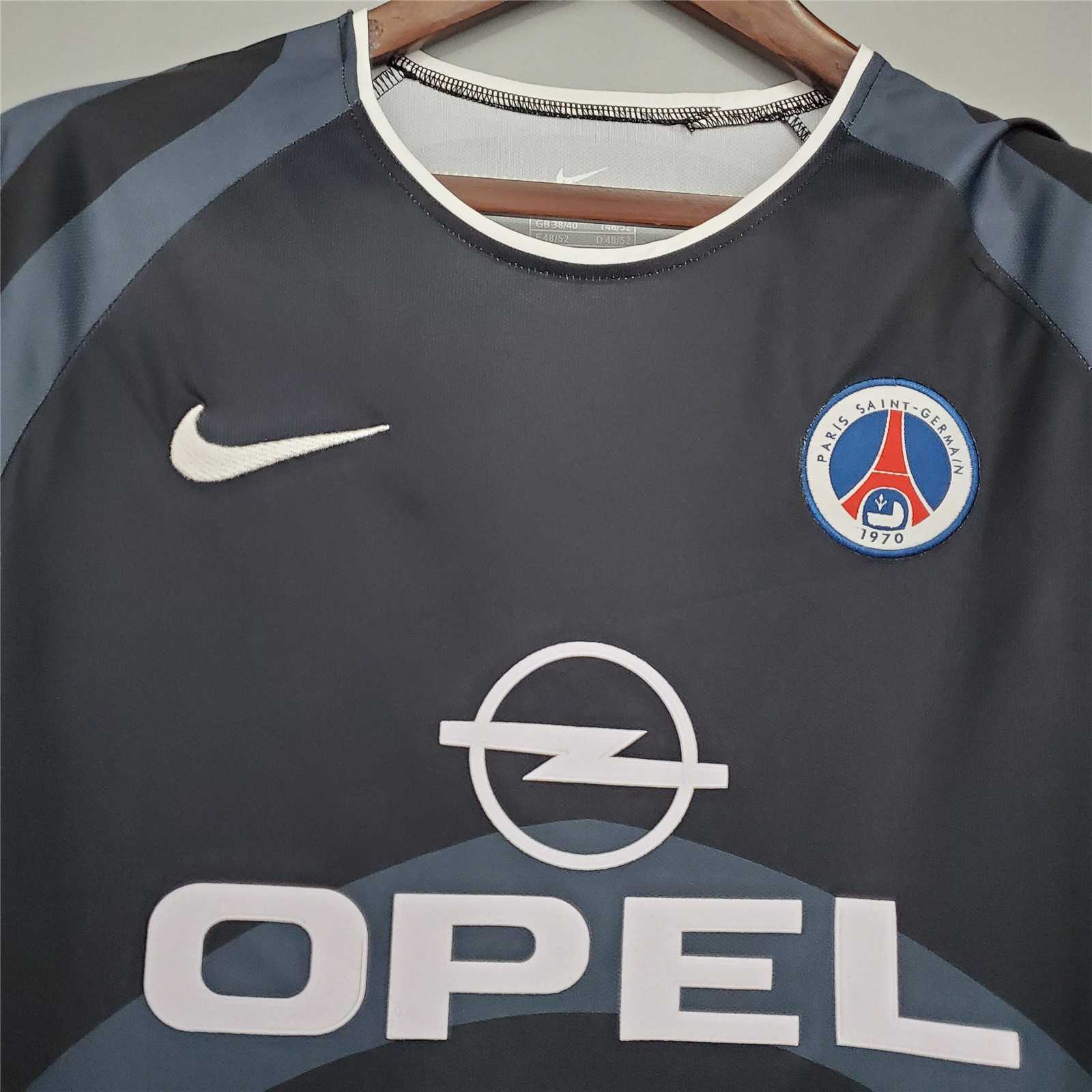 ManixJersey.com | Retro Paris Saint-Germain PSG 2001-02 Third Jersey -Customize Name, Number and Patch | Worldwide Shipping