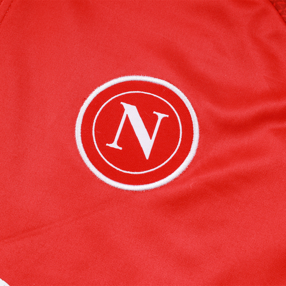 unitedfutballjersey-Napoli 24-25 Long Sleeve Training Set - Red Top and Black Pants
