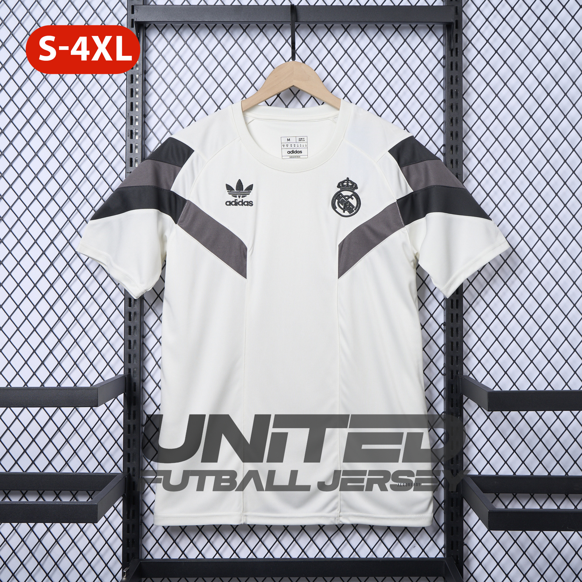 foot-Real Madrid 24-25 Throwback Originals T-Shirt - White