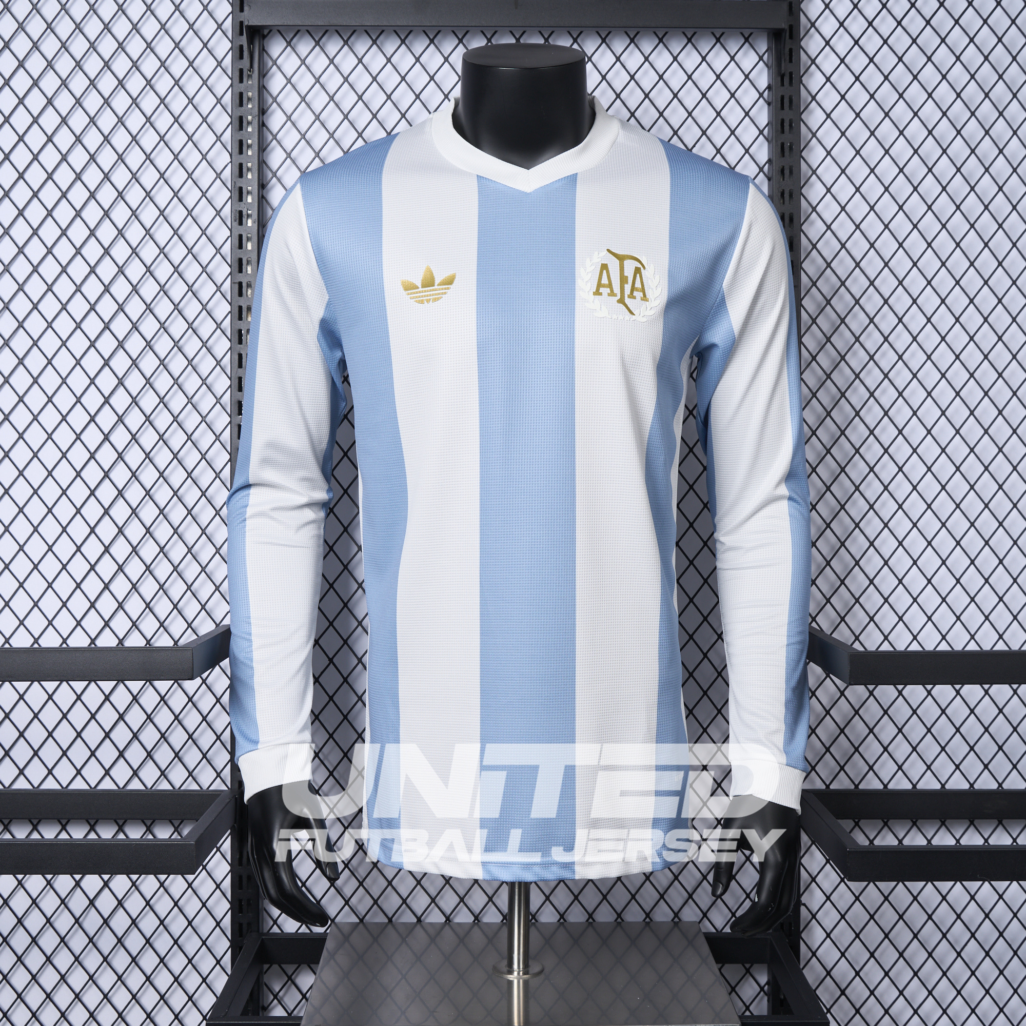 foot-Argentina 24-25 Adi 50 Years Anniversary Long Sleeve Jersey - Player Version