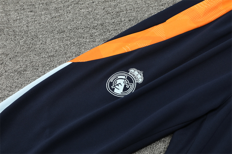 JerseysGala.com | Real Madrid 24-25 Long Sleeve Training Set - White -Customize Name, Number and Patch | Worldwide Shipping