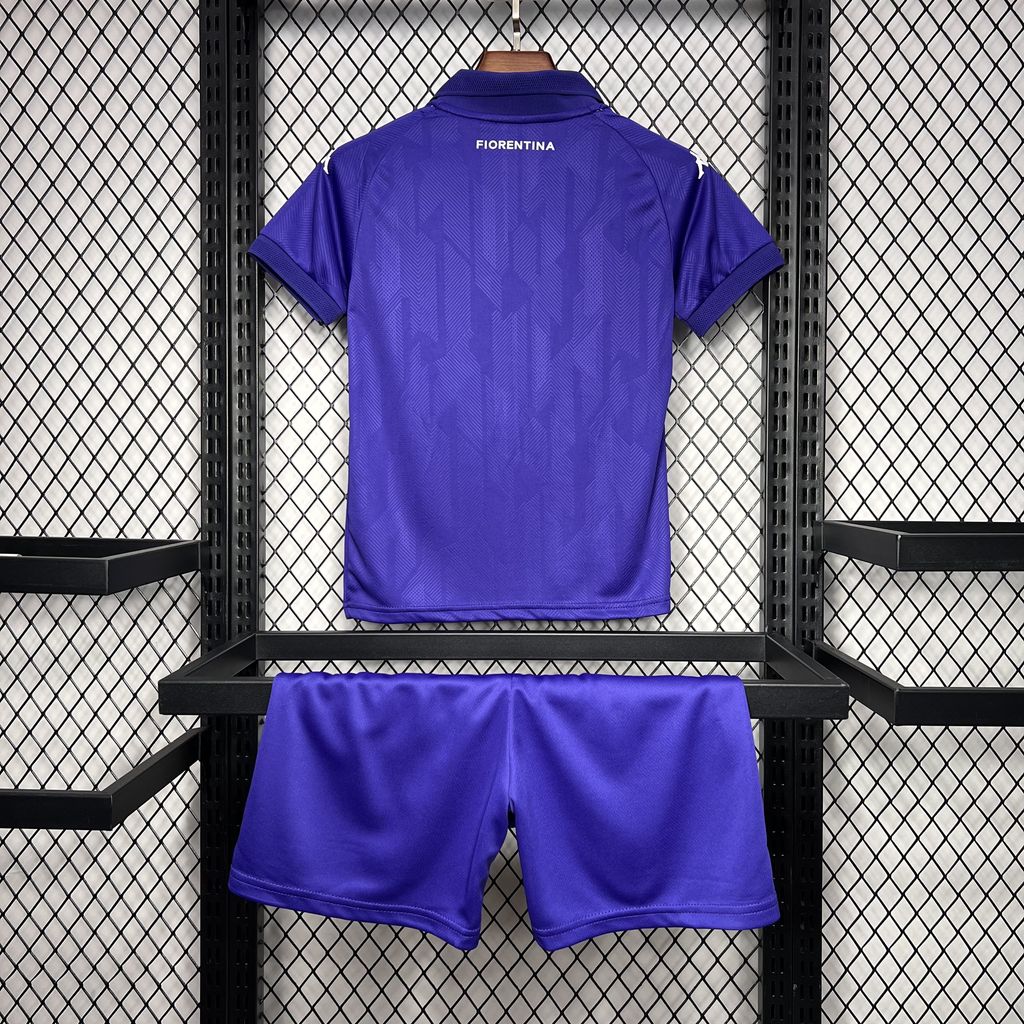 ManixJersey.com | Fiorentina 24-25 Home Stadium Kids Kit -Customize Name, Number and Patch | Worldwide Shipping