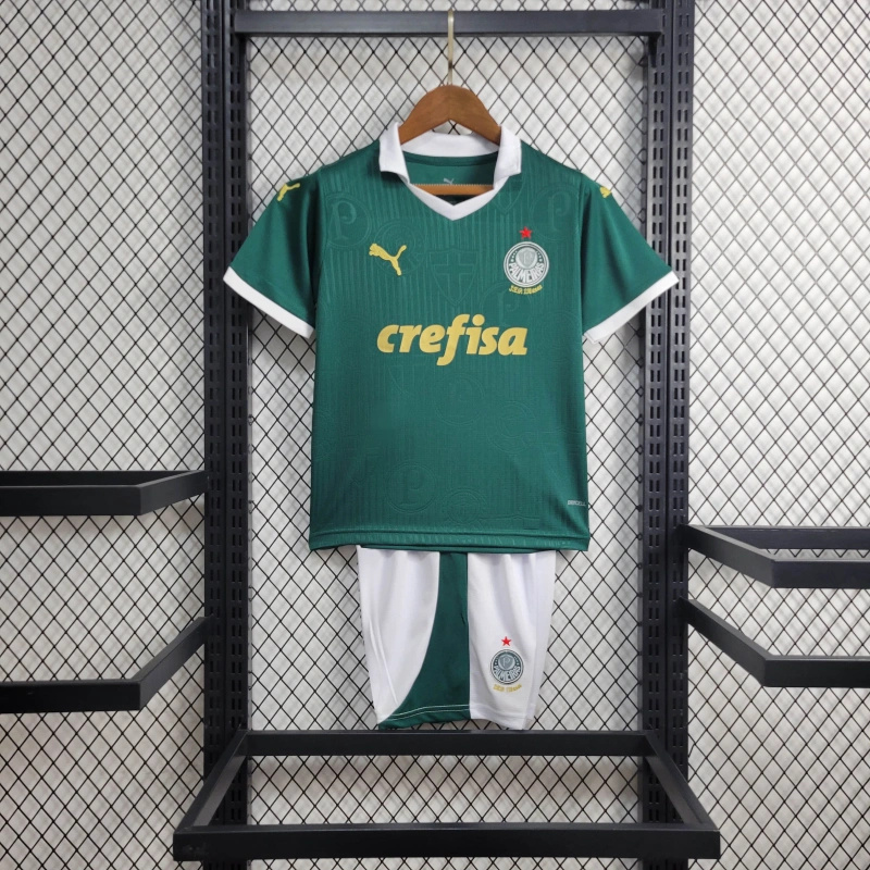 ManixJersey.com | Palmeiras 2024 Home Stadium Kids Kit -Customize Name, Number and Patch | Worldwide Shipping