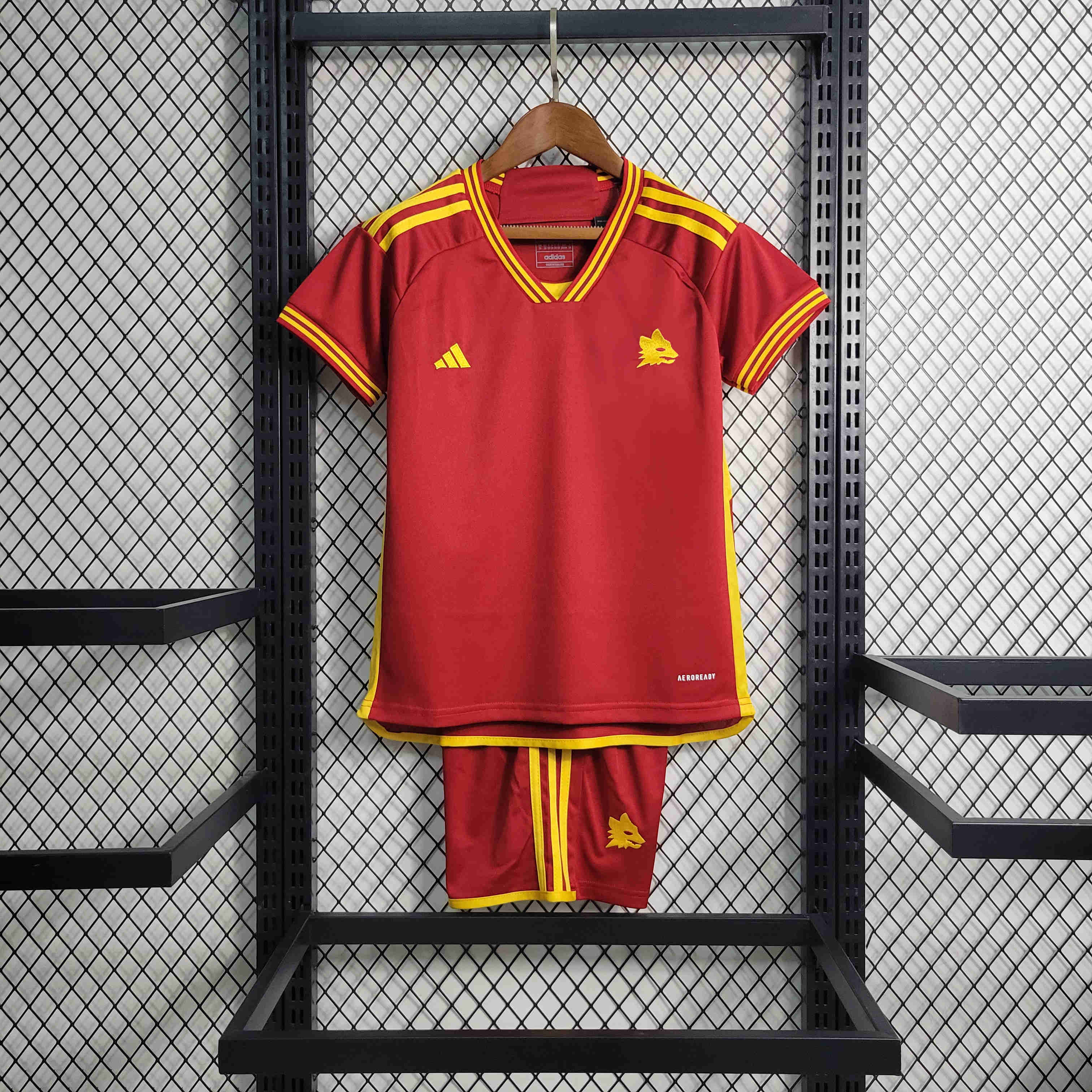 Higojerseys-Roma 23-24 Home Kids Kit