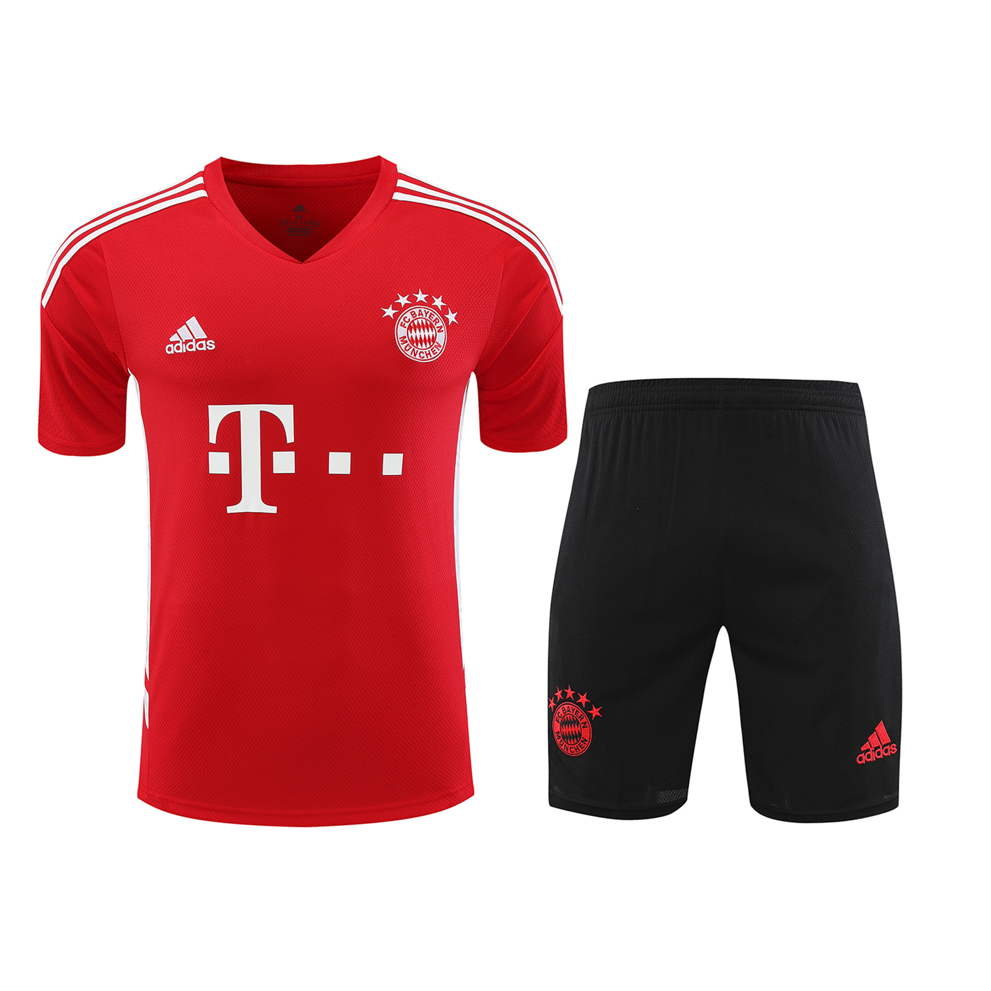 Bayern Munich 23-24 Short-Sleeve Training Set - Red:football jersey mysite: unitedjerseyfootball 邓江浪:football
