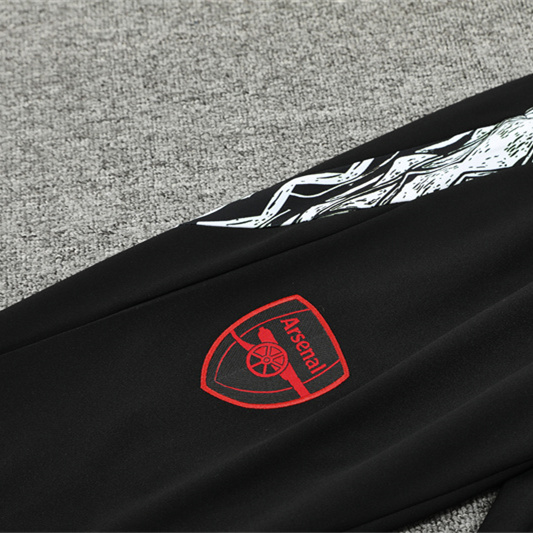 JerseysGala.com | Arsenal 24-25 Long Sleeve Training Set - Player Version - Black -Customize Name, Number and Patch | Worldwide Shipping