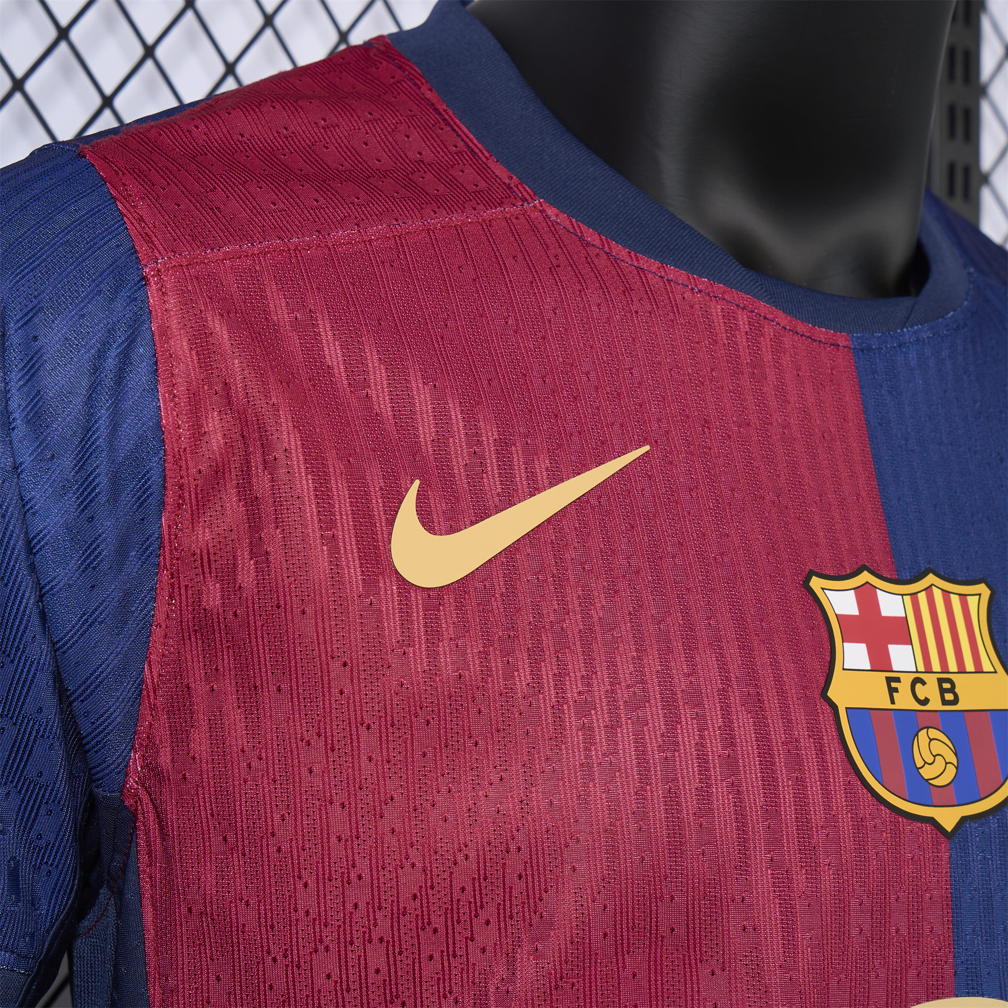 JerseysGala.com | Barcelona 24-25 Home Stadium Jersey with Big Logo - Player Version -Customize Name, Number and Patch | Worldwide Shipping