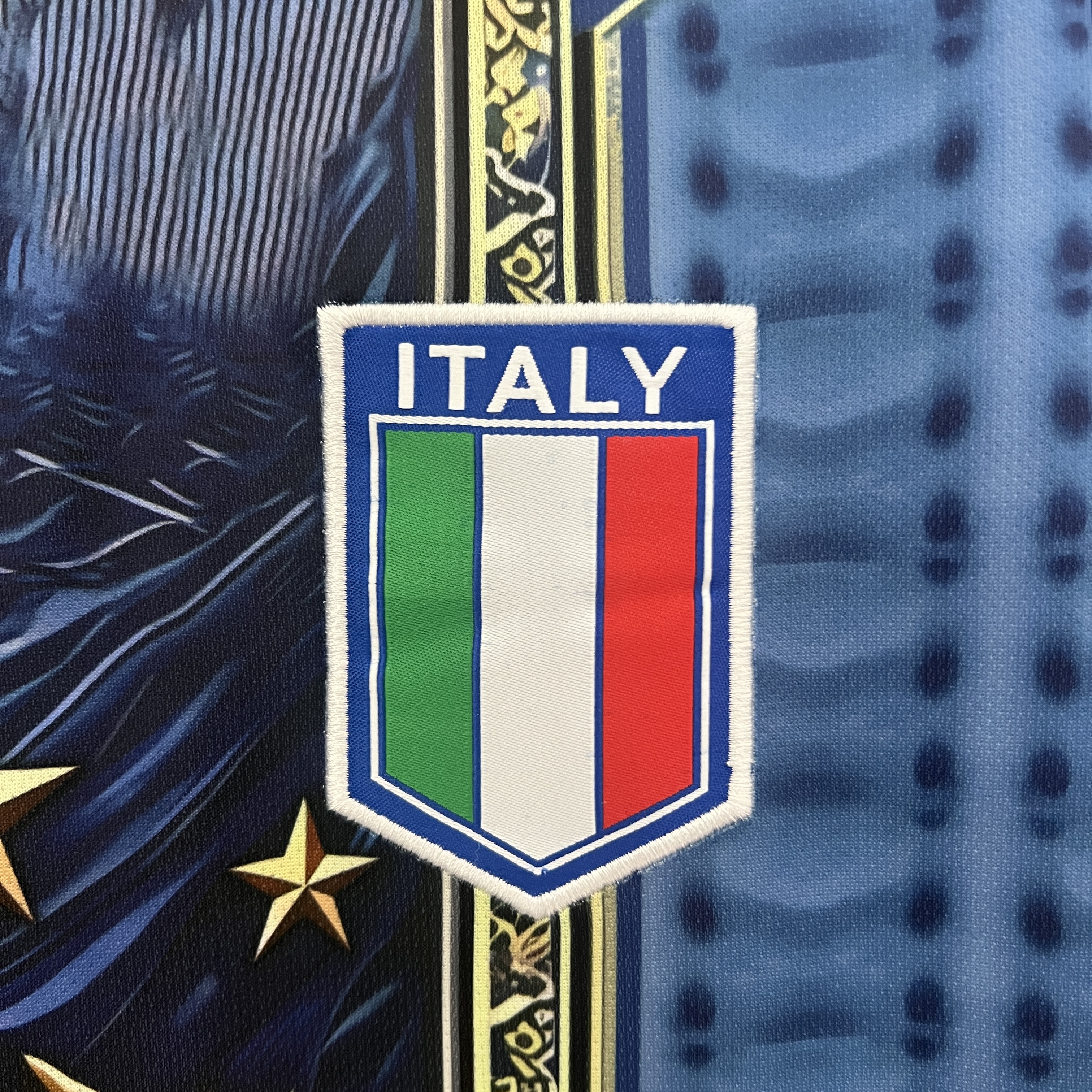 SIUjerseys-Italy 2024 Blue Mural Special Edition Jersey - Fans Version
