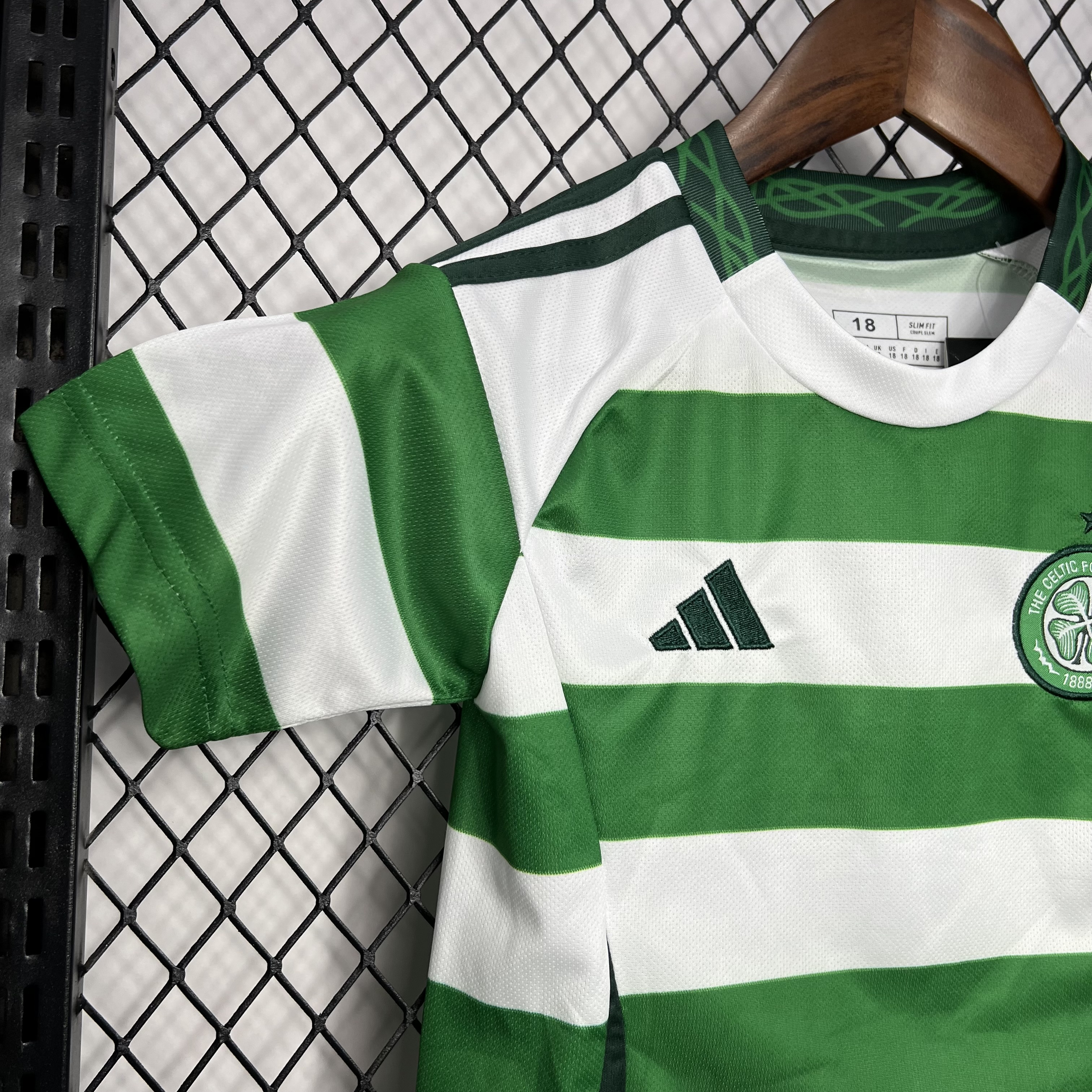 SIUjerseys-Celtic 24-25 Home Stadium Kids Kit - No Sponsor Version