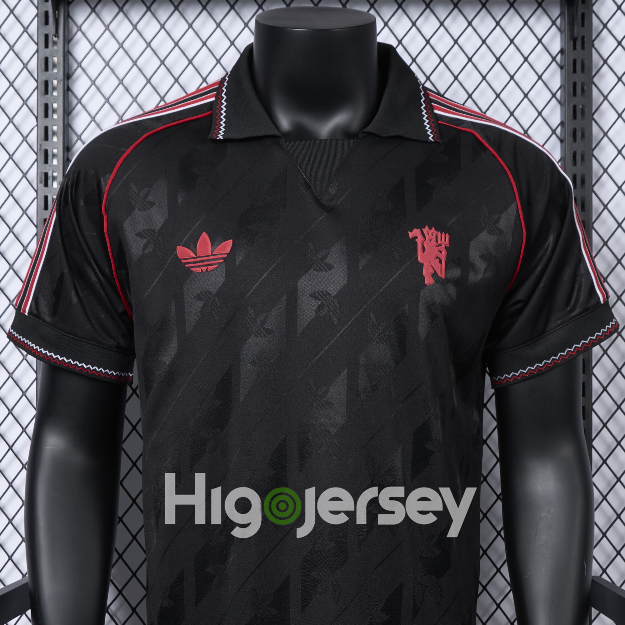 Higojerseys-Manchester United 24-25 Originals LFSTLR Black Jersey - Player Version