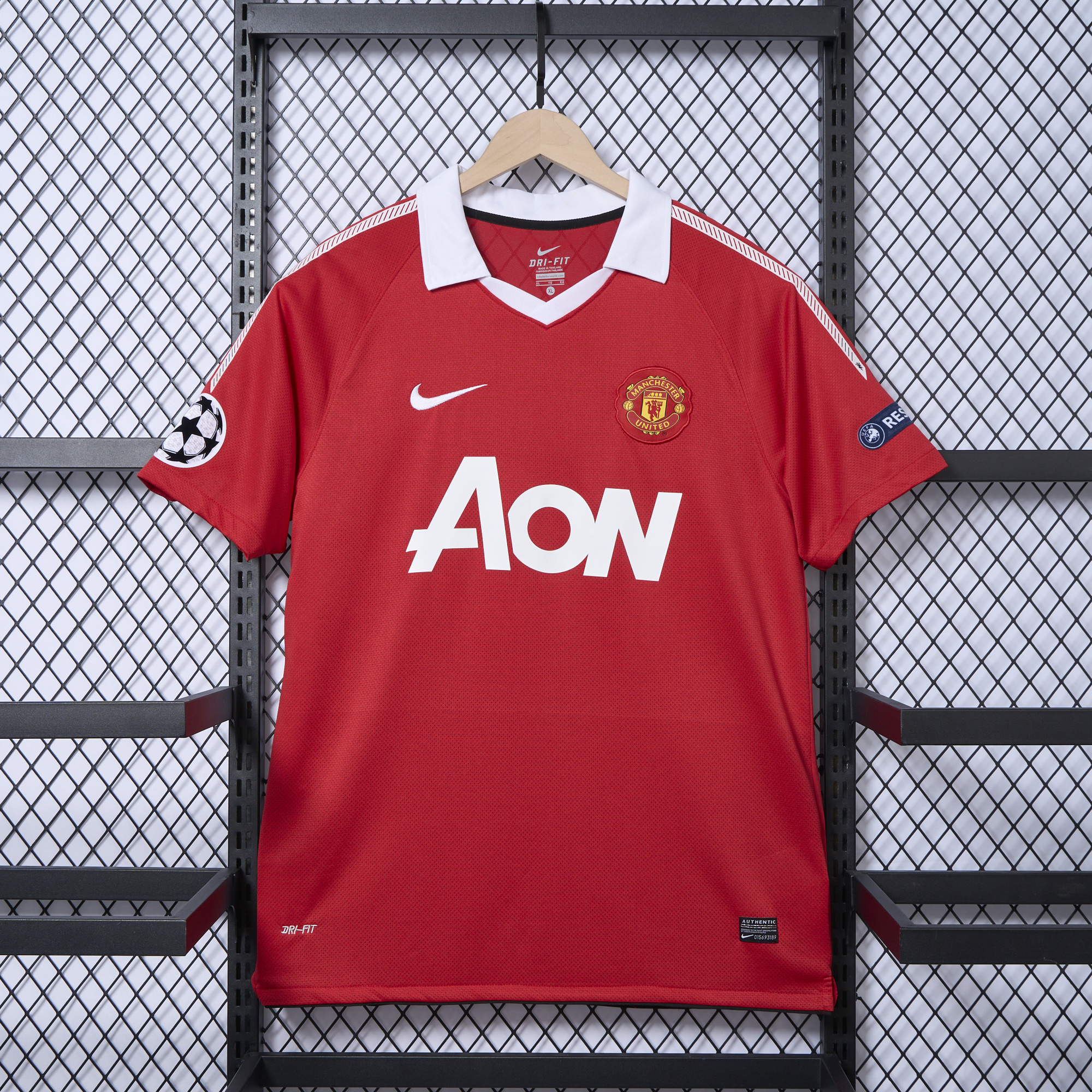 SIUjerseys-Retro Manchester United 10-11 Home Stadium Jersey
