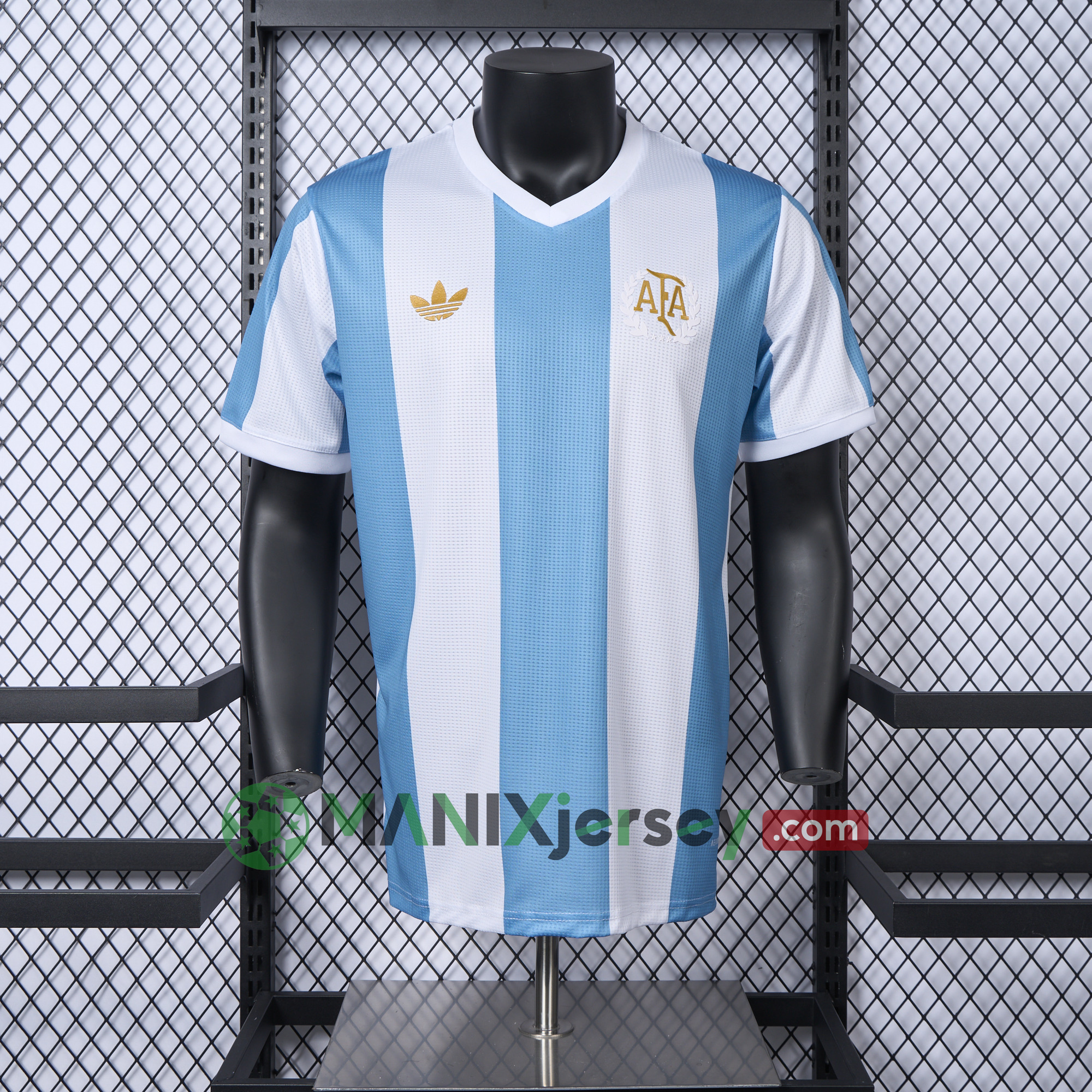 ManixJersey.com | Argentina 24-25 Adi 50 Years Anniversary Jersey - Player Version -Customize Name, Number and Patch | Worldwide Shipping