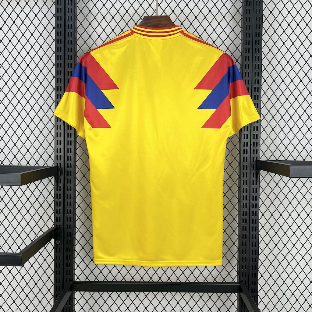unitedfutballjersey-Retro Colombia 1990 Home Stadium Jersey