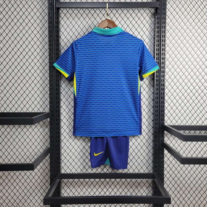 SIUjerseys-Brazil 2024 Away Stadium Kids Kit