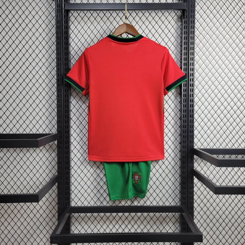 SIUjerseys-Portugal 2024 Home Stadium Kids Kit