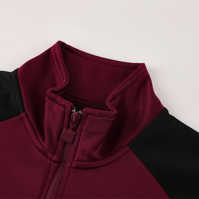 ManixJersey.com | Ajax 24-25 Retro Style Jacket Training Tracksuit - Deep Red -Customize Name, Number and Patch | Worldwide Shipping