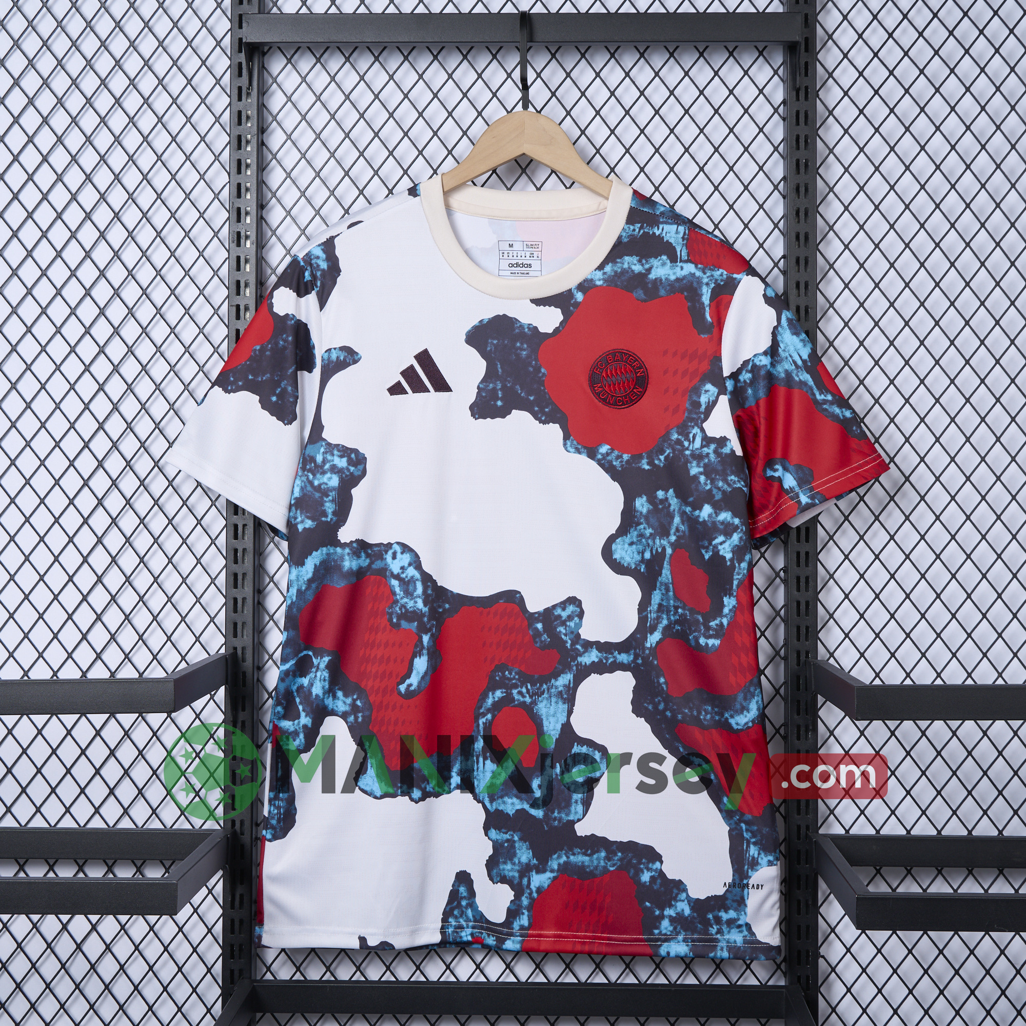 ManixJersey.com | Bayern Munich 24-25 Pre-Match Home 2 Jersey - Fans Version -Customize Name, Number and Patch | Worldwide Shipping