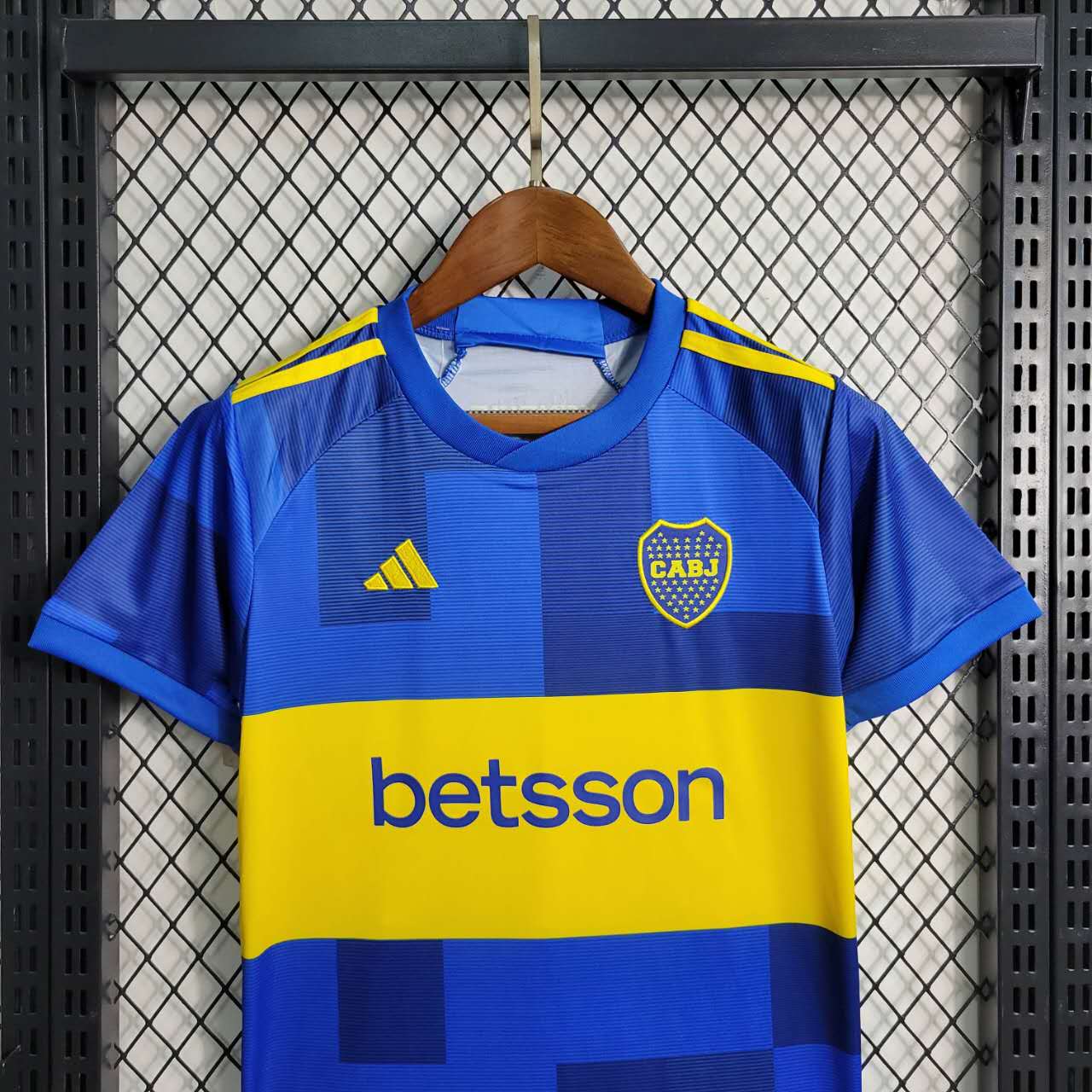 SIUjerseys-Boca Juniors 23-24 Home Stadium Kids Kit
