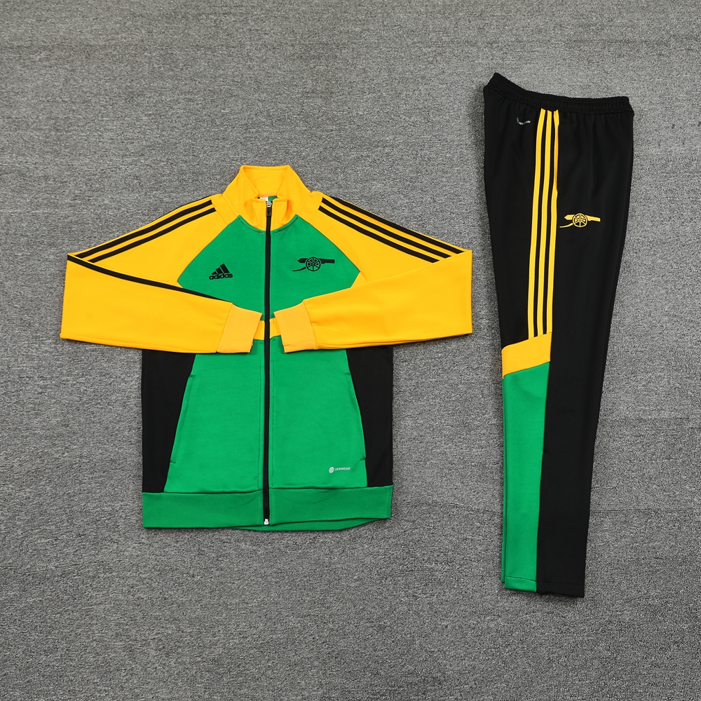 ManixJersey.com | Arsenal 24-25 Jacket Training Tracksuit - Green Top and Black Pants -Customize Name, Number and Patch | Worldwide Shipping