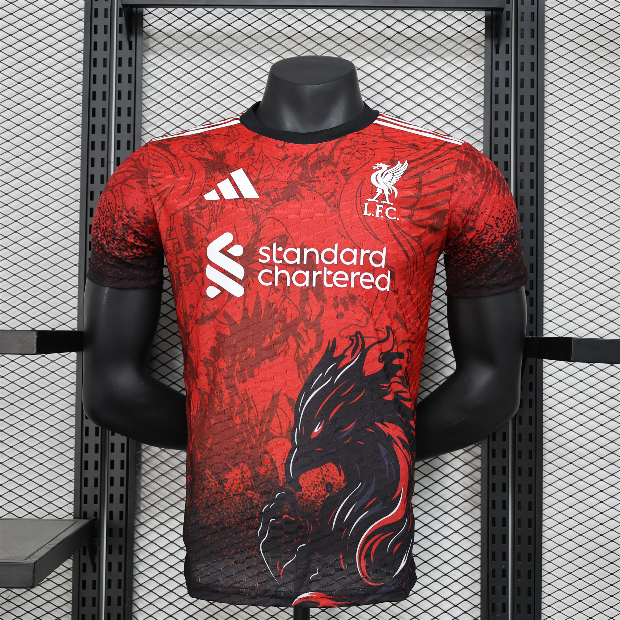 ManixJersey.com | Liver.pool 24-25 Red Black Liver Bird Jersey - Player Version -Customize Name, Number and Patch | Worldwide Shipping
