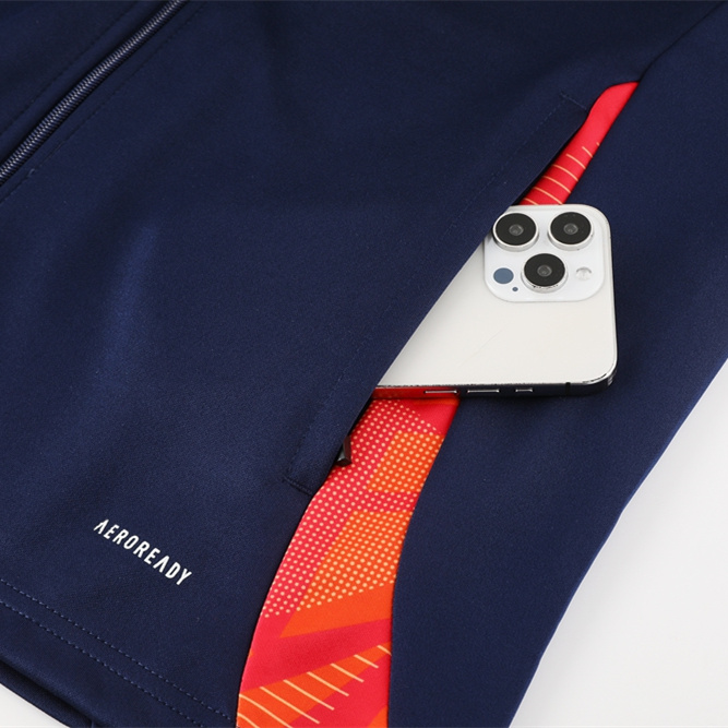 ManixJersey.com | Manchester United 24-25 Jacket Training Tracksuit - Royal Blue -Customize Name, Number and Patch | Worldwide Shipping