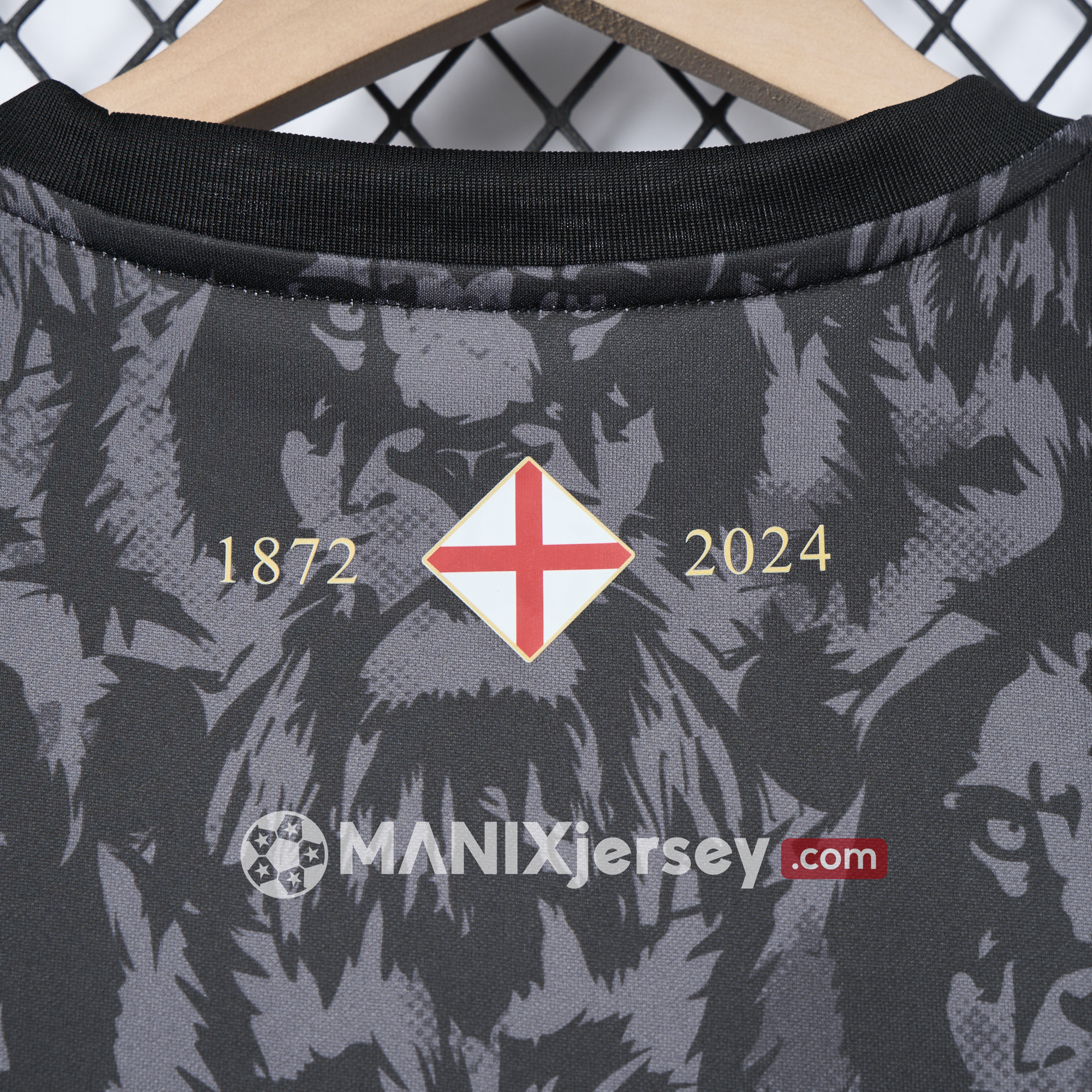 ManixJersey.com | England 2024 Black The Lions Special Edition Jersey - Fans Version -Customize Name, Number and Patch | Worldwide Shipping