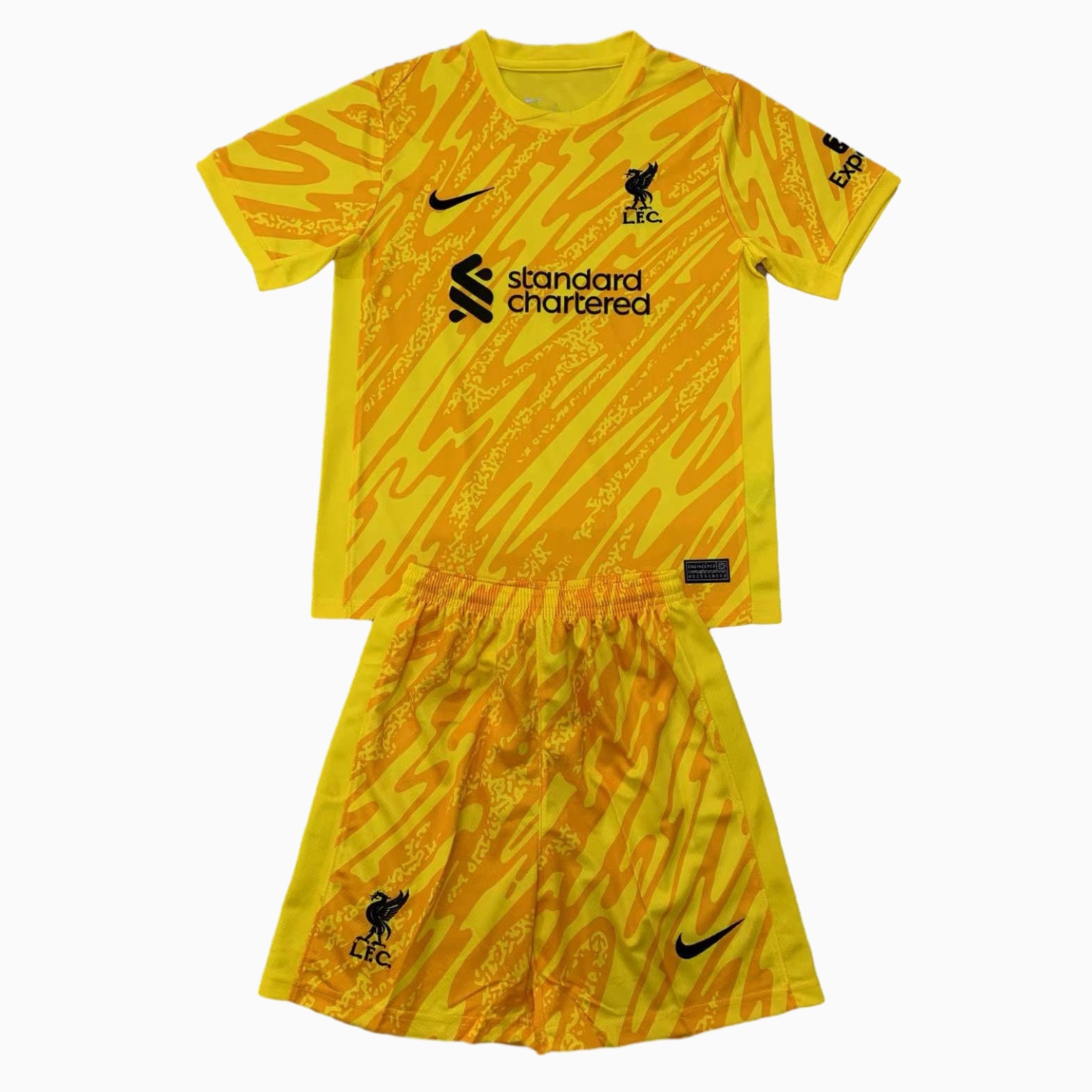 ManixJersey.com | Liver.pool 24-25 Yellow Goalkeeper Kids Kit -Customize Name, Number and Patch | Worldwide Shipping