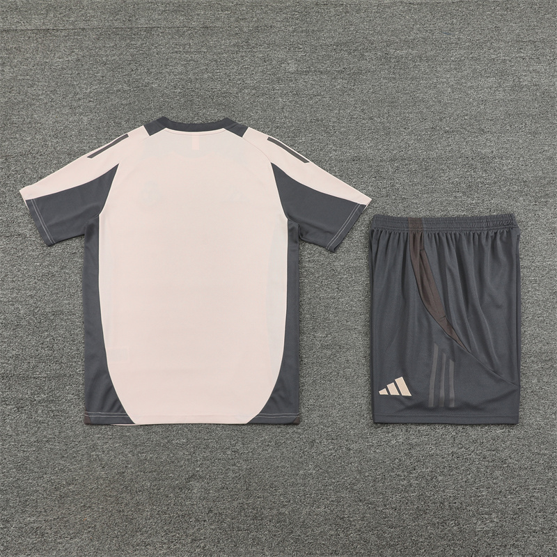 ManixJersey.com | Real Madrid 24-25 Short-Sleeve Training Set - Apricot -Customize Name, Number and Patch | Worldwide Shipping